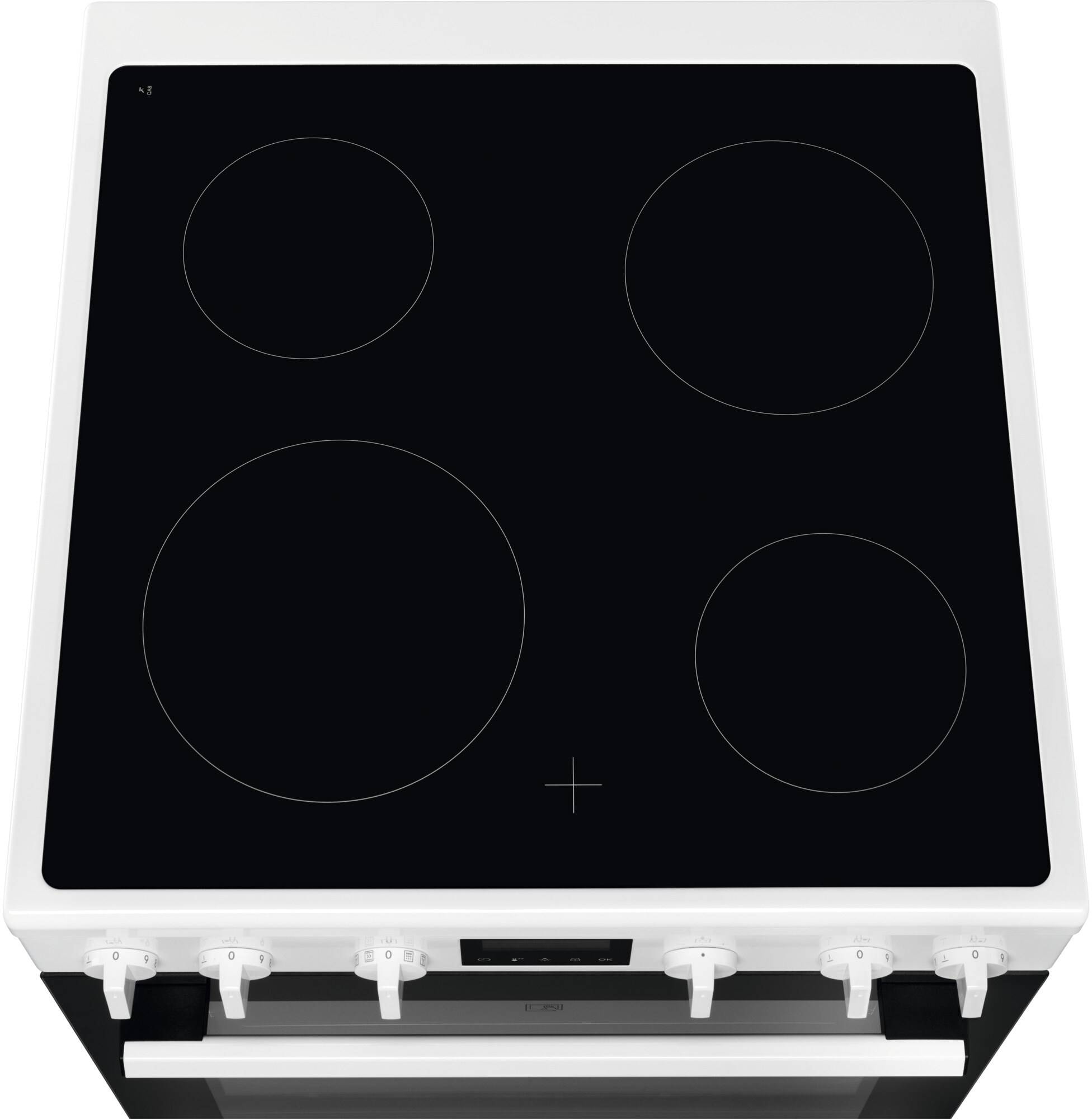Cuisiniere vitroceramique ELECTROLUX 4 Foyers 73L Blanc - LKR64890AW Cuisiniere vitroceramique ELECTROLUX 4 Foyers 73L Blanc - LKR64890AW