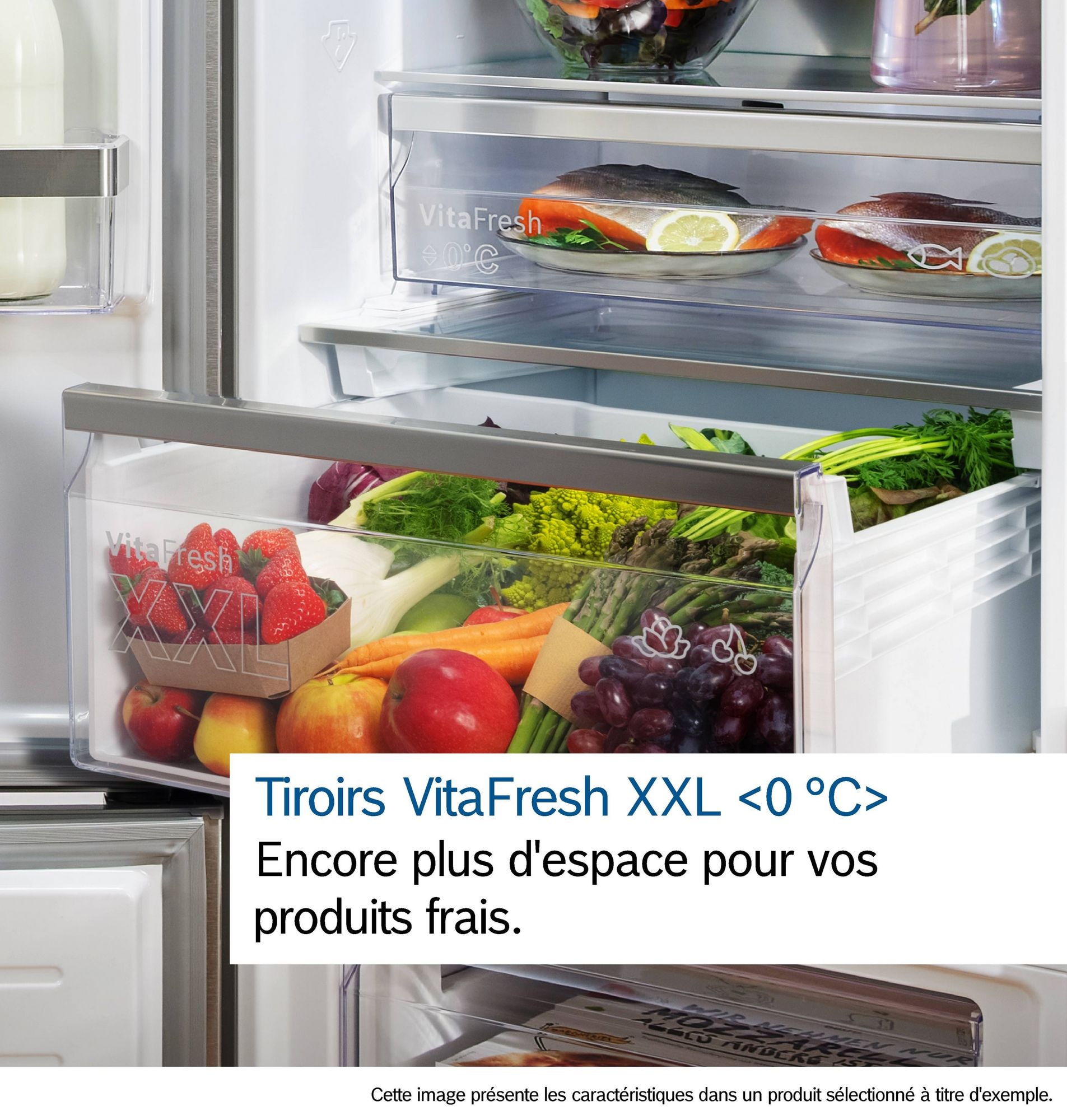 Réfrigérateur congélateur bas BOSCH , Froid No Frost, 363L, Noir - KGN392XCF Réfrigérateur congélateur bas BOSCH , Froid No Frost, 363L, Noir - KGN392XCF
