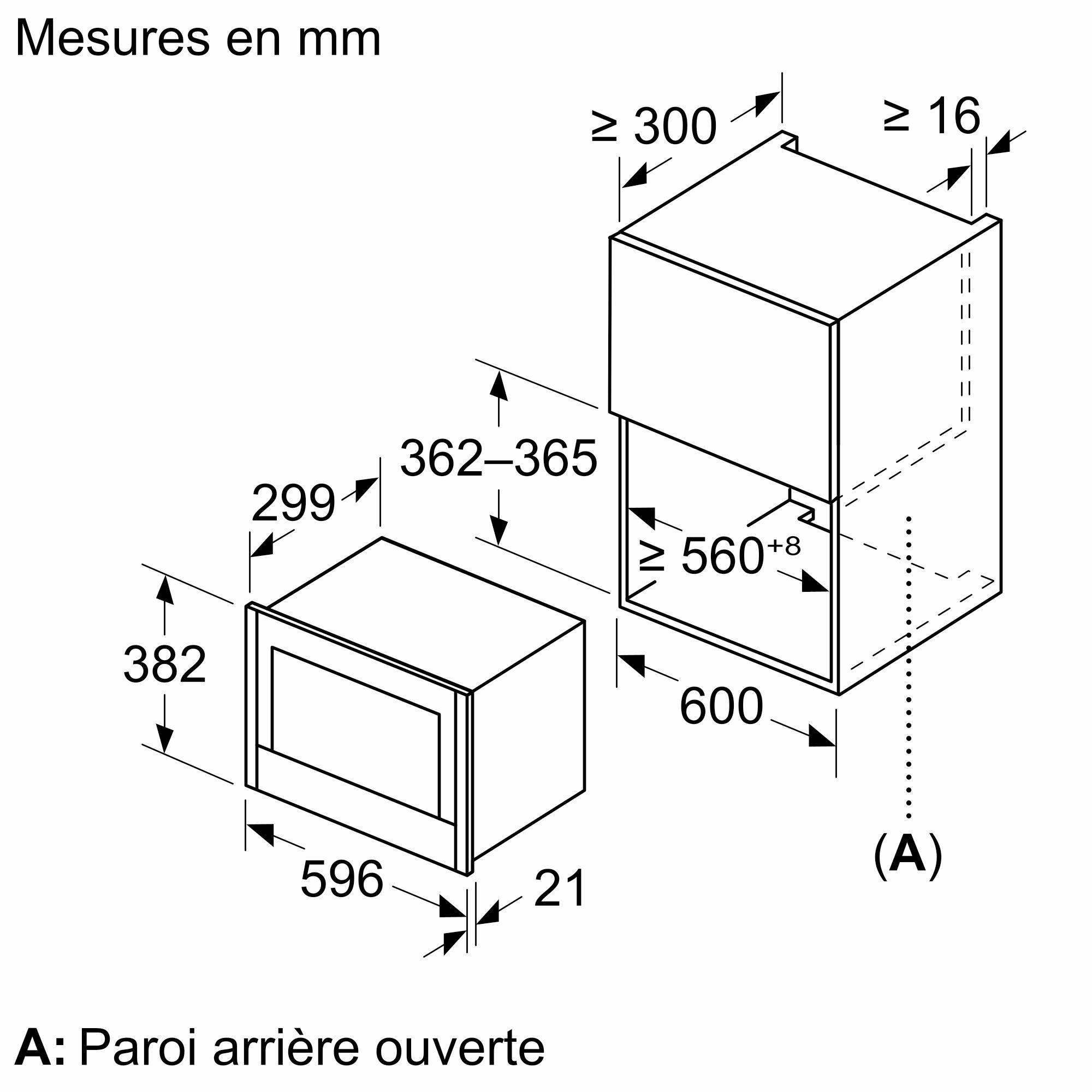Micro ondes Encastrable NEFF , 900W, 21L, Inox - NR4WR21N1