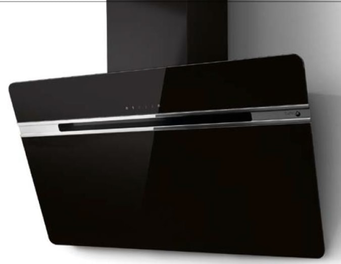 Hotte decorative murale TURBOAIR 60cm 66dB Noir inox THUNDERBL/A/60/LX