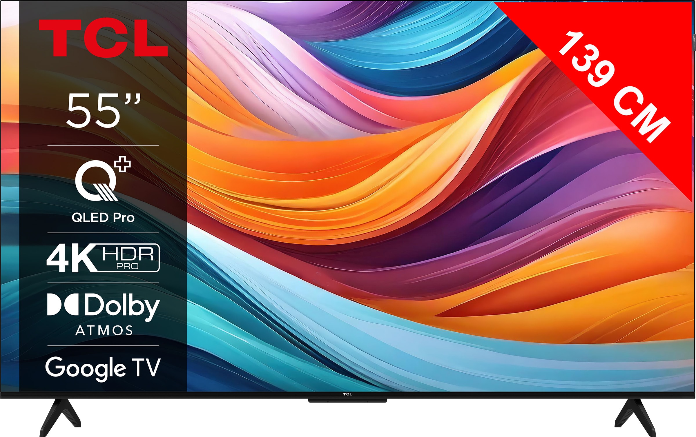 TV QLED 4K 139 cm TCL , Google TV, 55" - 55T7B TV QLED 4K 139 cm TCL , Google TV, 55" - 55T7B