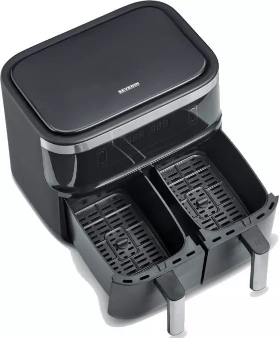 Friteuse à air chaud SEVERIN AirFryer 7.6L 2850W Double compartiment - FR2453