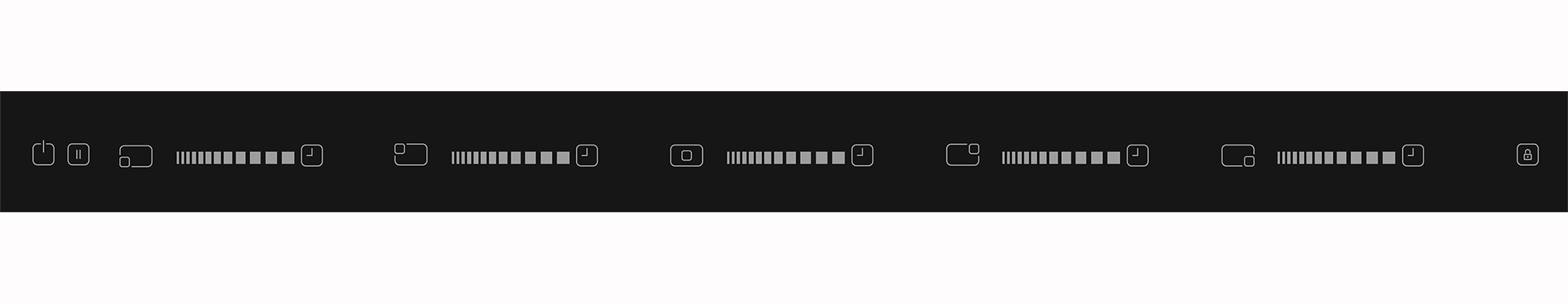 SHARP Plaque induction 5 Foyers TouchControl Noir