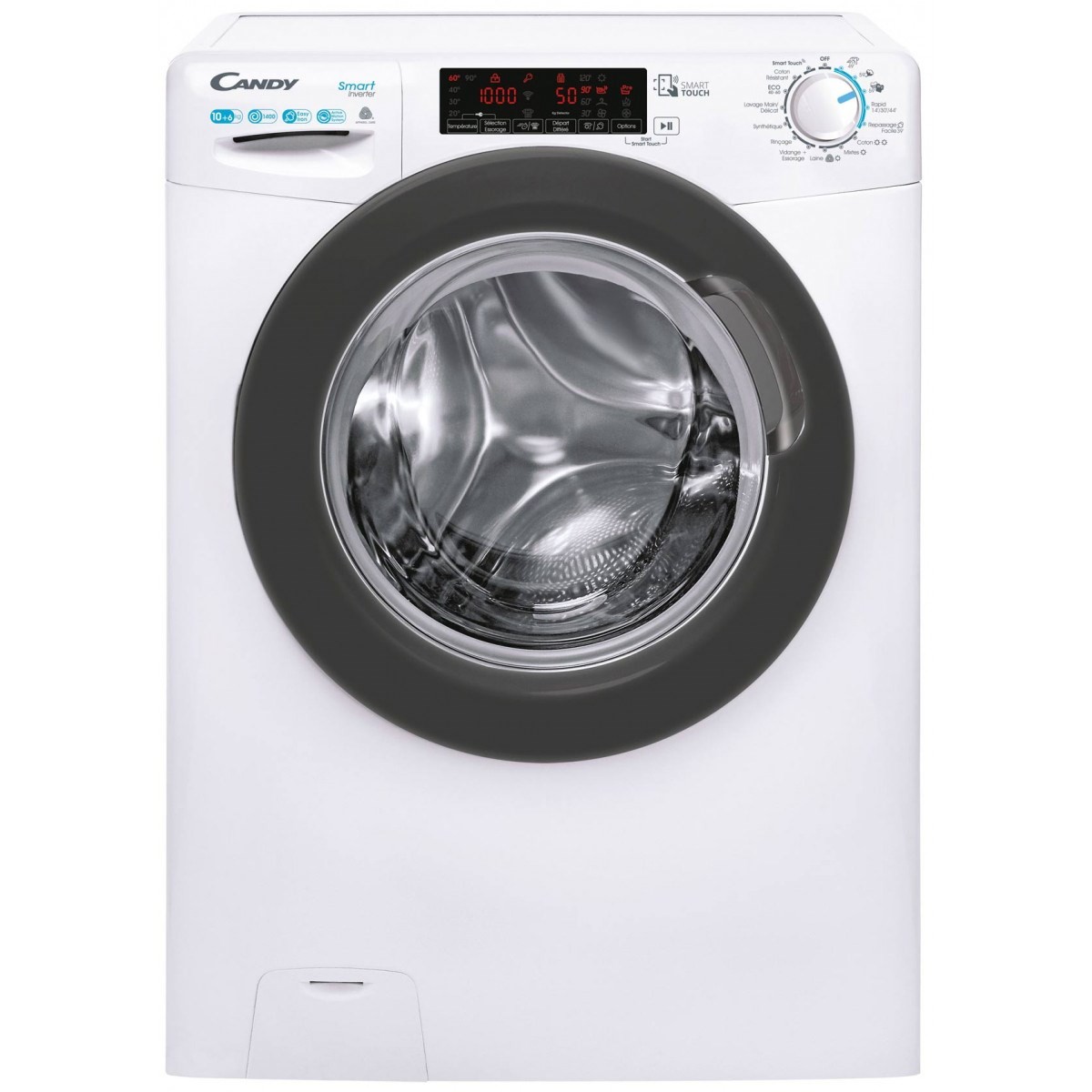 CANDY Lave linge sechant Frontal 10kg CSWS4106TWMRE-47 CANDY Lave linge sechant Frontal 10kg CSWS4106TWMRE-47