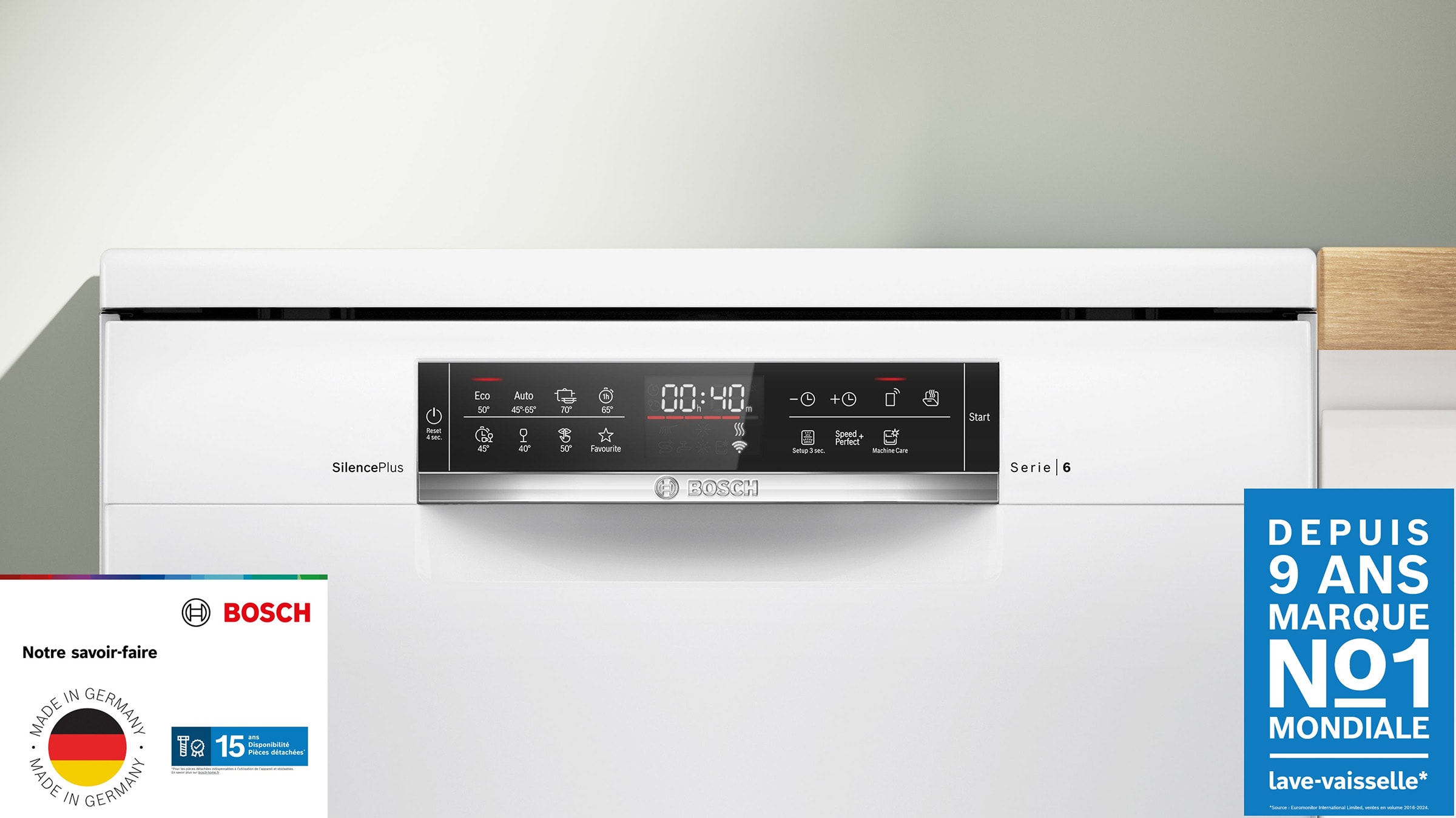 Lave vaisselle 60 cm BOSCH 14 couverts, Blanc - SMS6ECW04E Lave vaisselle 60 cm BOSCH 14 couverts, Blanc - SMS6ECW04E