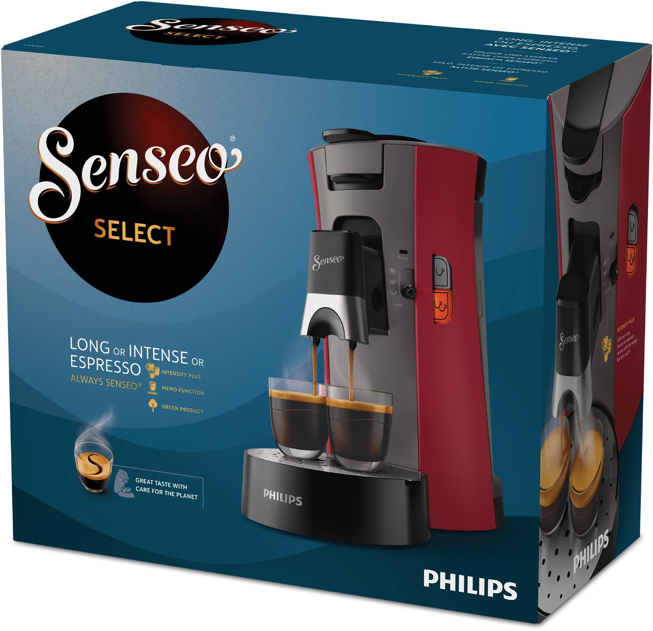 PHILIPS Senseo SENSEO Select Rouge et Gris - CSA240/91