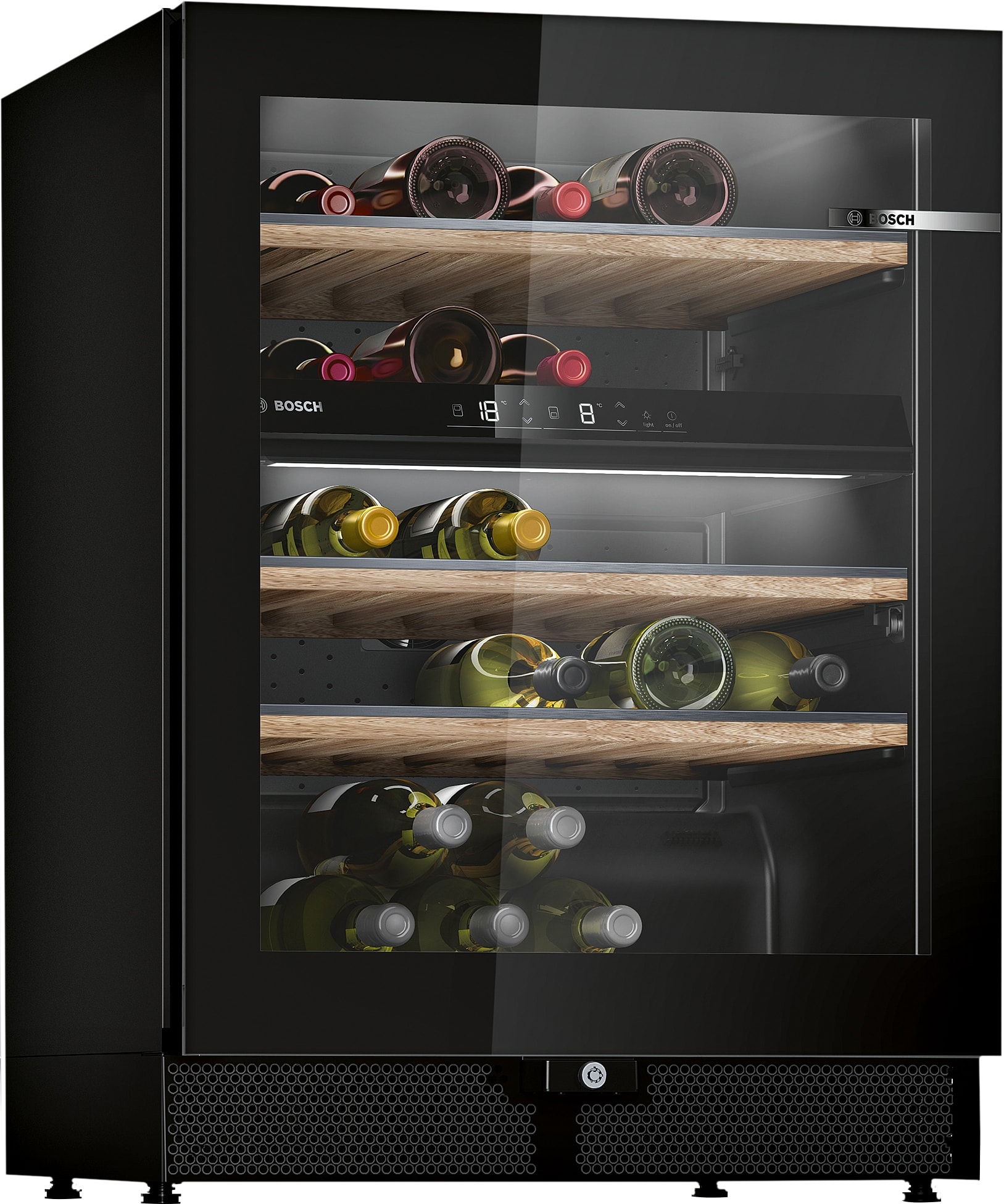 Cave à vin de service BOSCH 44 bouteilles Noir KWK16ABGB