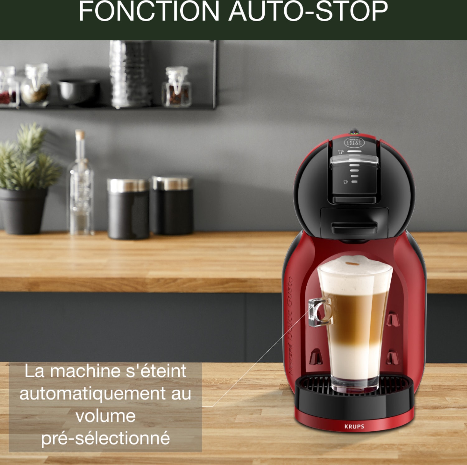Cafetière à dosette KRUPS Play et Select Rouge - YY5219FD