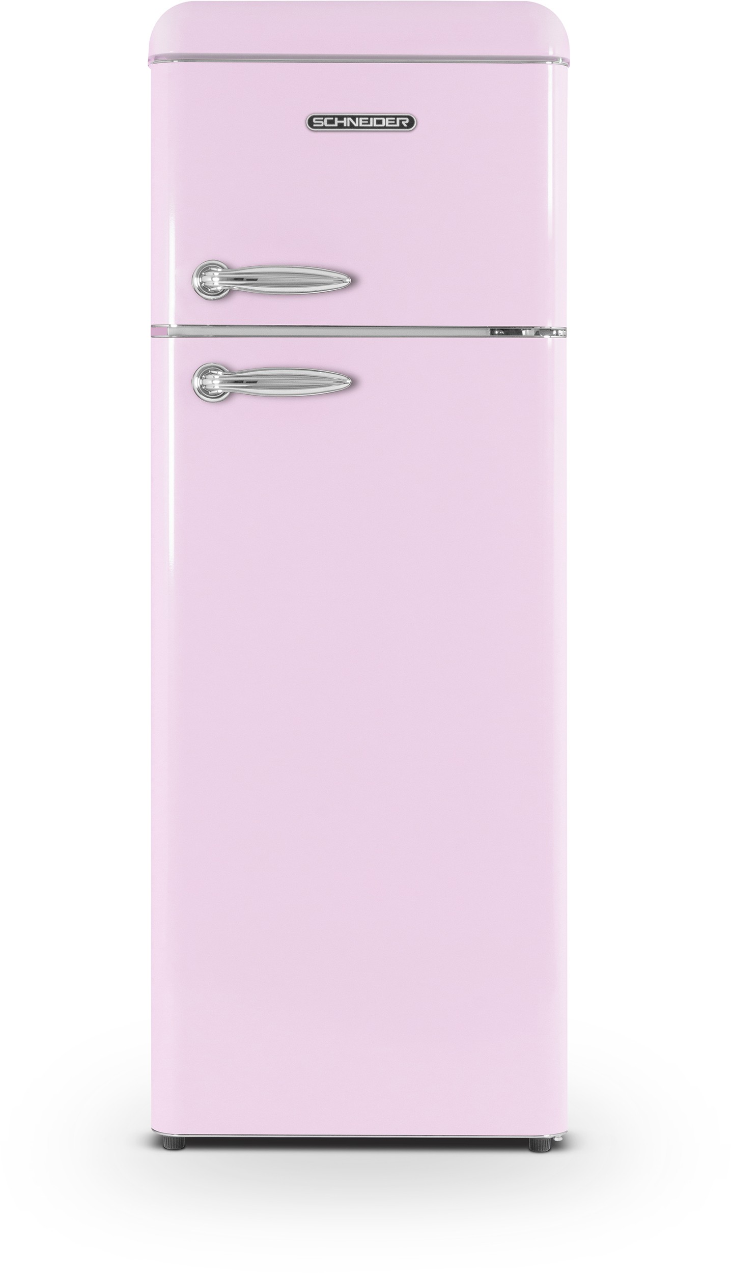 SCHNEIDER Réfrigérateur congélateur haut Vintage 211L Rose - SCDD208VP