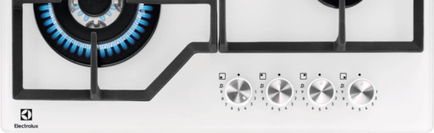Plaque gaz ELECTROLUX Série 600 4 Feux Blanc - KGG64362W