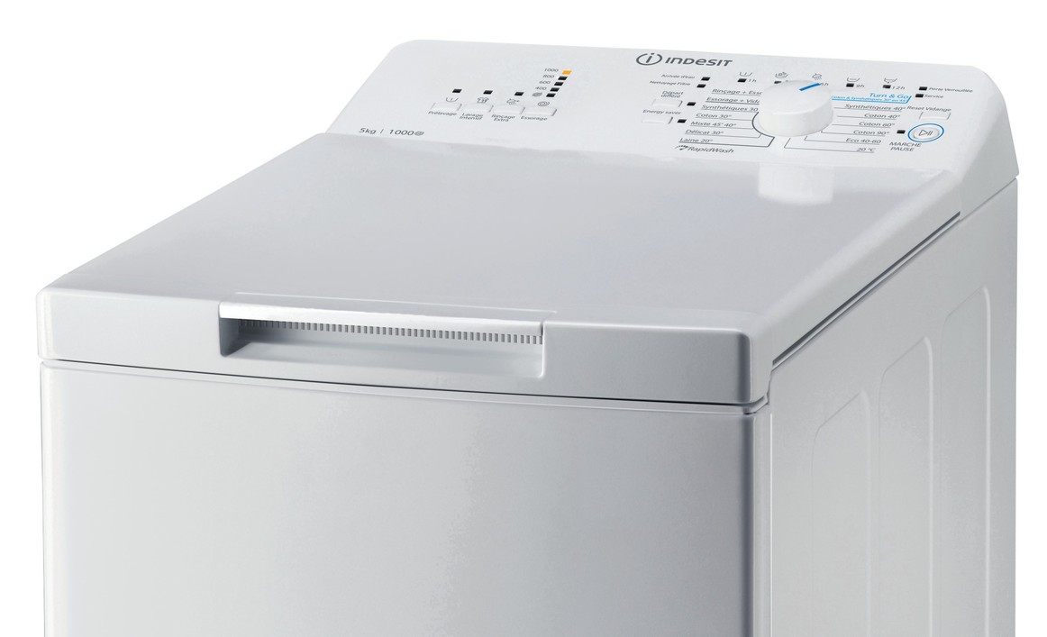 Lave linge Top INDESIT 5kg - BTWL50300FRN