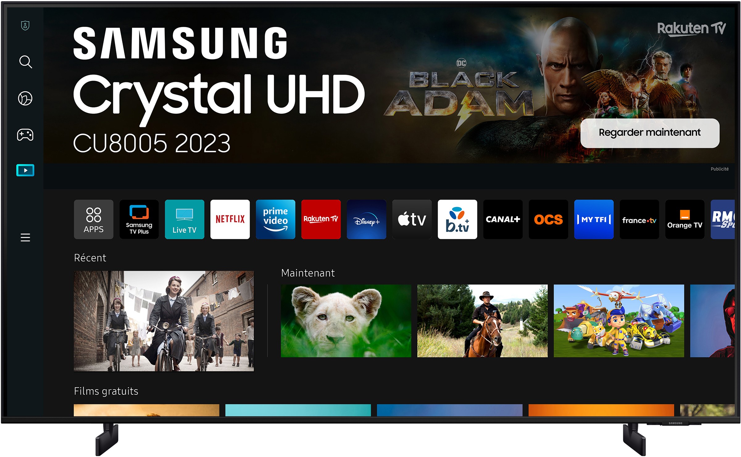 SAMSUNG TV LED 4K 214 cm Crystal UHD Q-Symphony 85" - TU85CU8005K