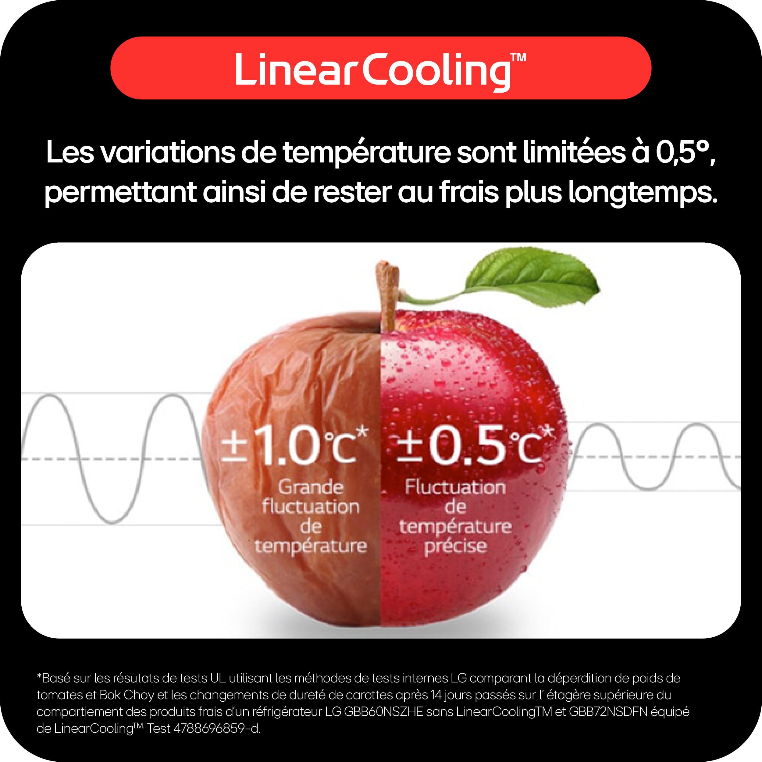 Réfrigérateur congélateur bas LG , Froid No Frost, 462L, Noir - GBB569MCAZN Réfrigérateur congélateur bas LG , Froid No Frost, 462L, Noir - GBB569MCAZN