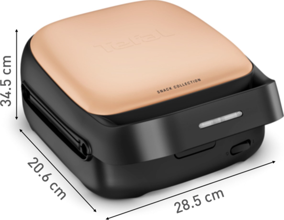 Gaufrier TEFAL Croque-monsieur 700W Abricotine Nacré - SW863JF0