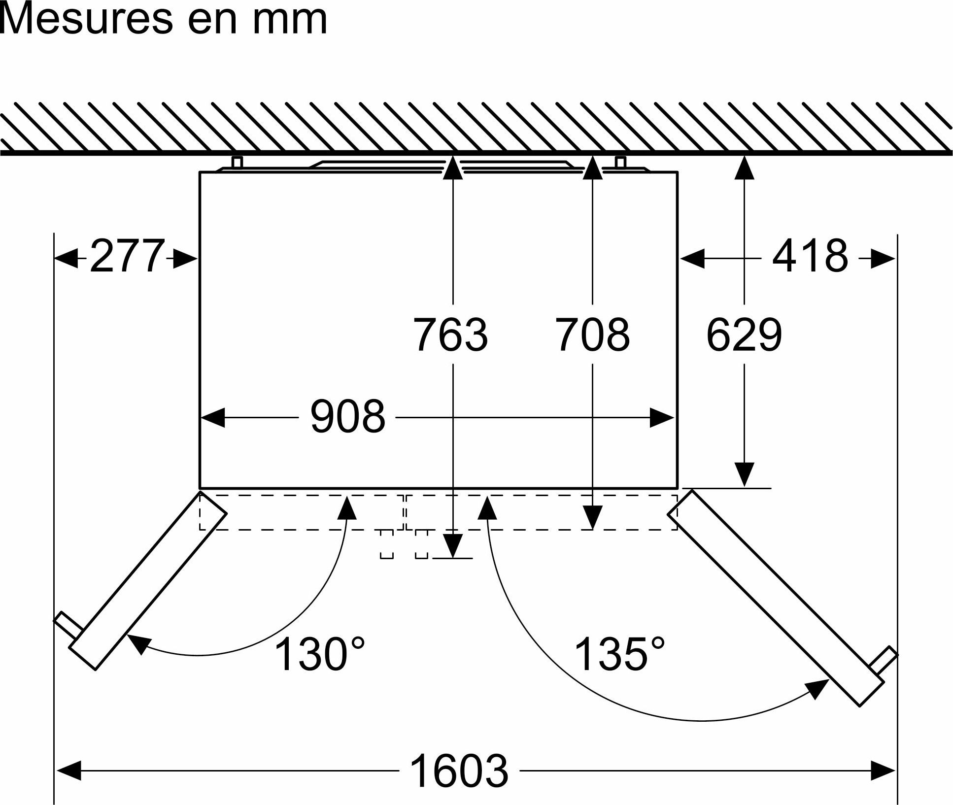 Réfrigérateur américain BOSCH 562L No Frost Inox - KAD93AIDP