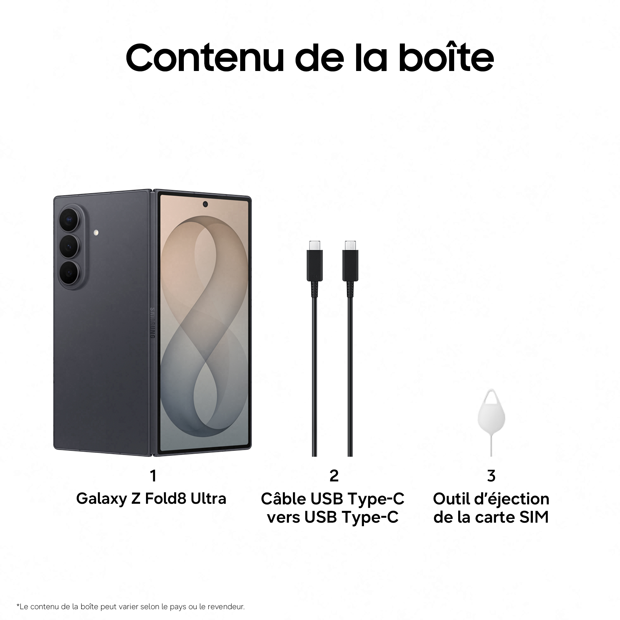 Samsung Galaxy Z Fold 8 Ultra 512Go Graphite SAMSUNG  - SM-F976BZKCEUB