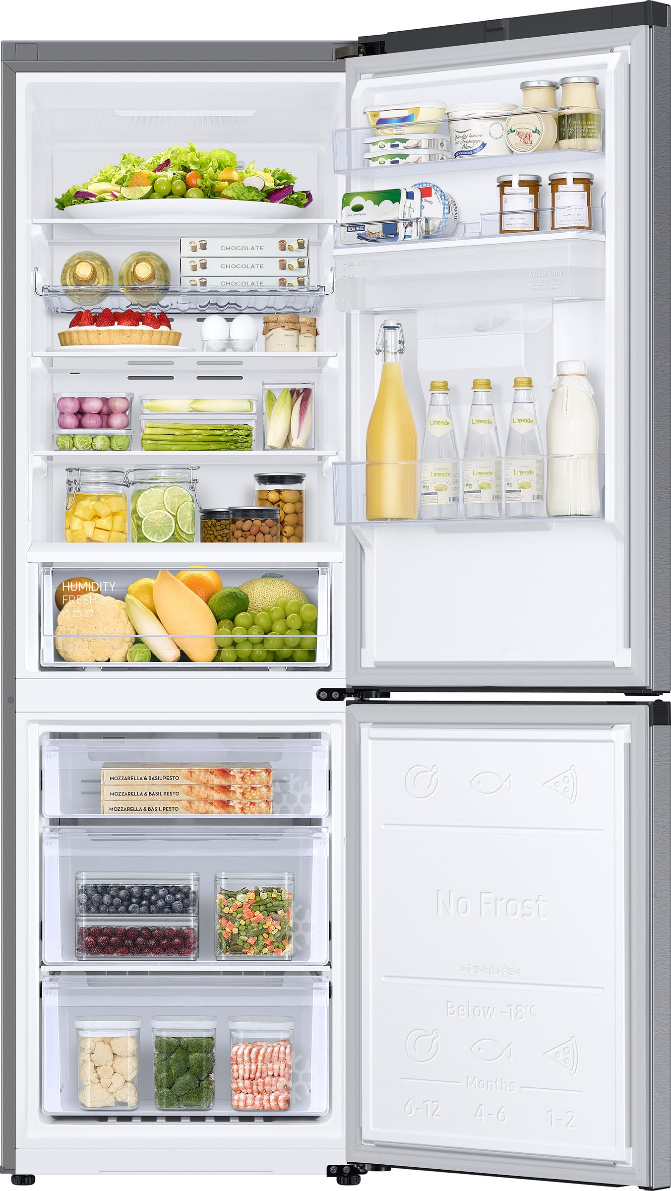 Réfrigérateur congélateur bas SAMSUNG 341L No Frost Inox - RB34C632DSA