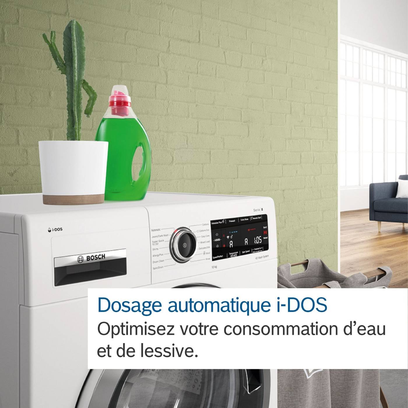 Lave linge Frontal BOSCH 1400 trs/mn, 9kg, Blanc - WGG244F1FR Lave linge Frontal BOSCH 1400 trs/mn, 9kg, Blanc - WGG244F1FR