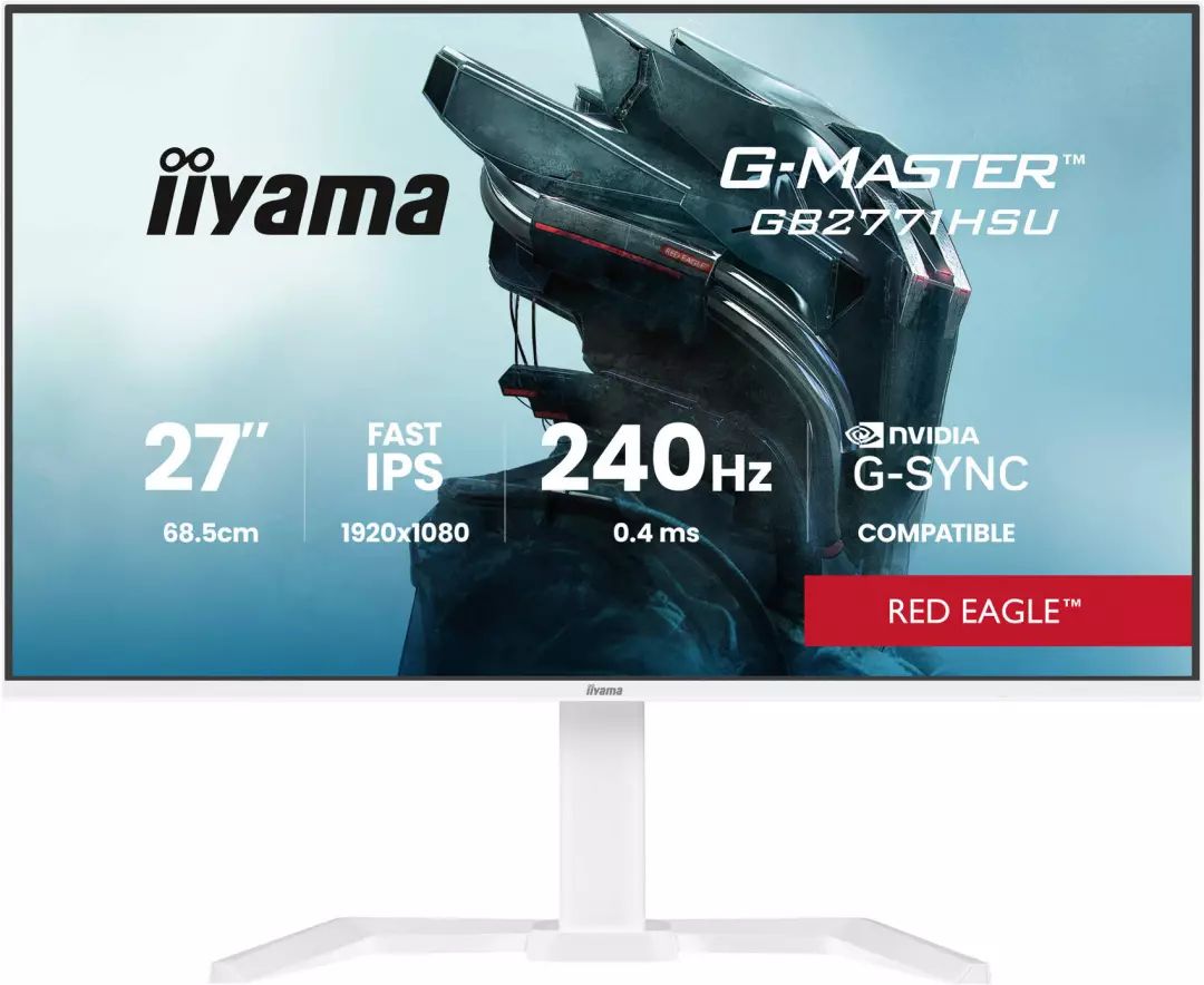 Ecran 27 pouces Full HD IIYAMA 240Hz 0.4ms IPS Blanc GB2771HSU-W1