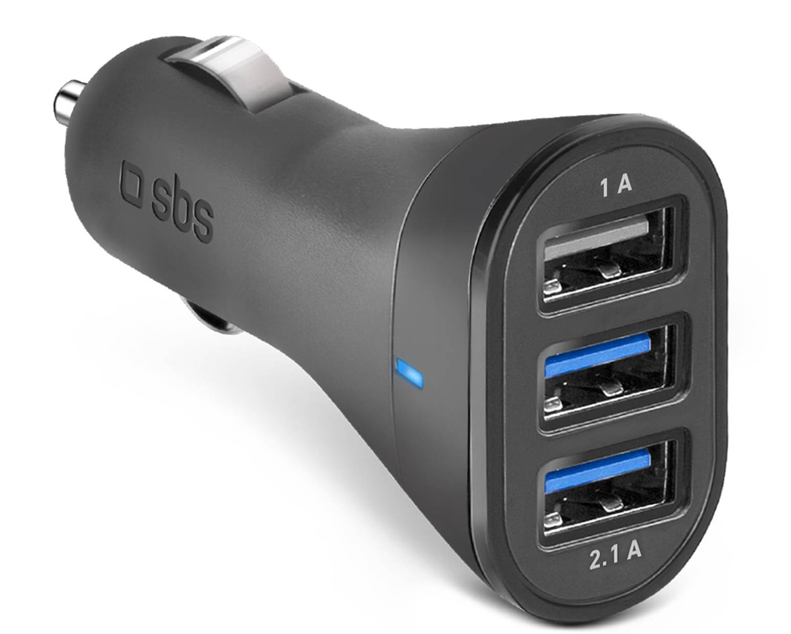 SBS Chargeur allume cigare avec trois sorties USB - CHARGEURVOIT-3USB