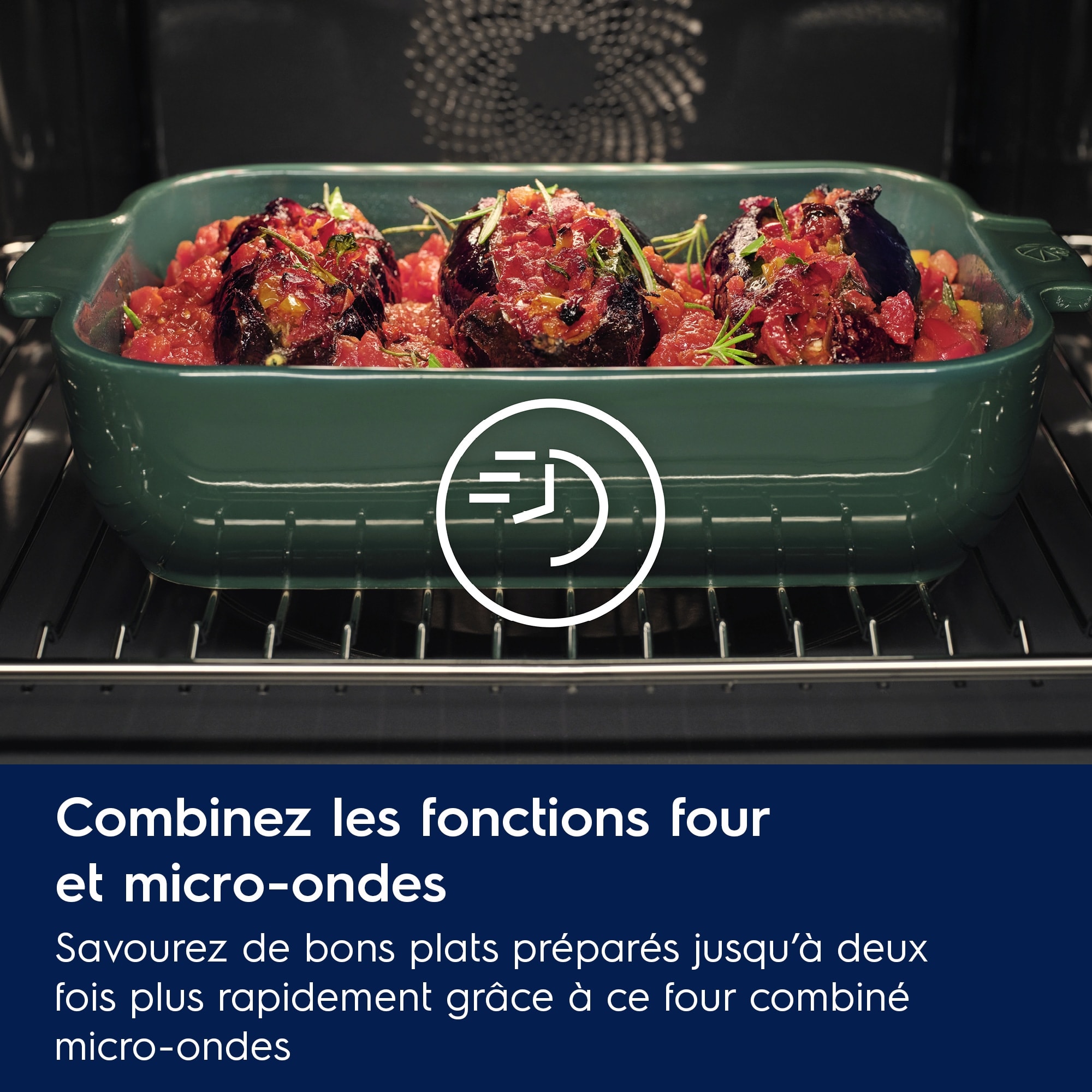Four combiné micro-ondes ELECTROLUX 44L 1000W Noir - KVLAE2ST