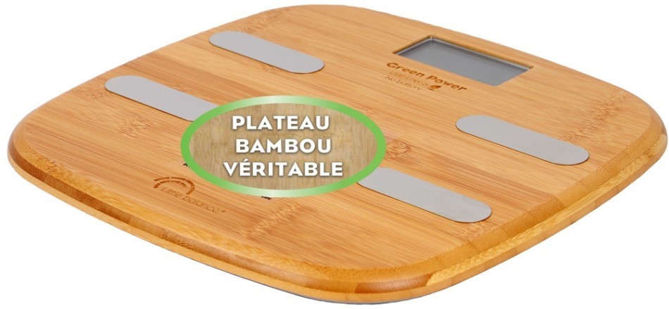 Pèse personne connecté LITTLE BALANCE Fitdays Connect Bambou - 8359