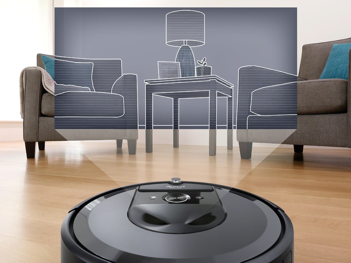 IROBOT Aspirateur robot Roomba i7+ i7558 avec station d'auto-vidage - ROOMBAI7558