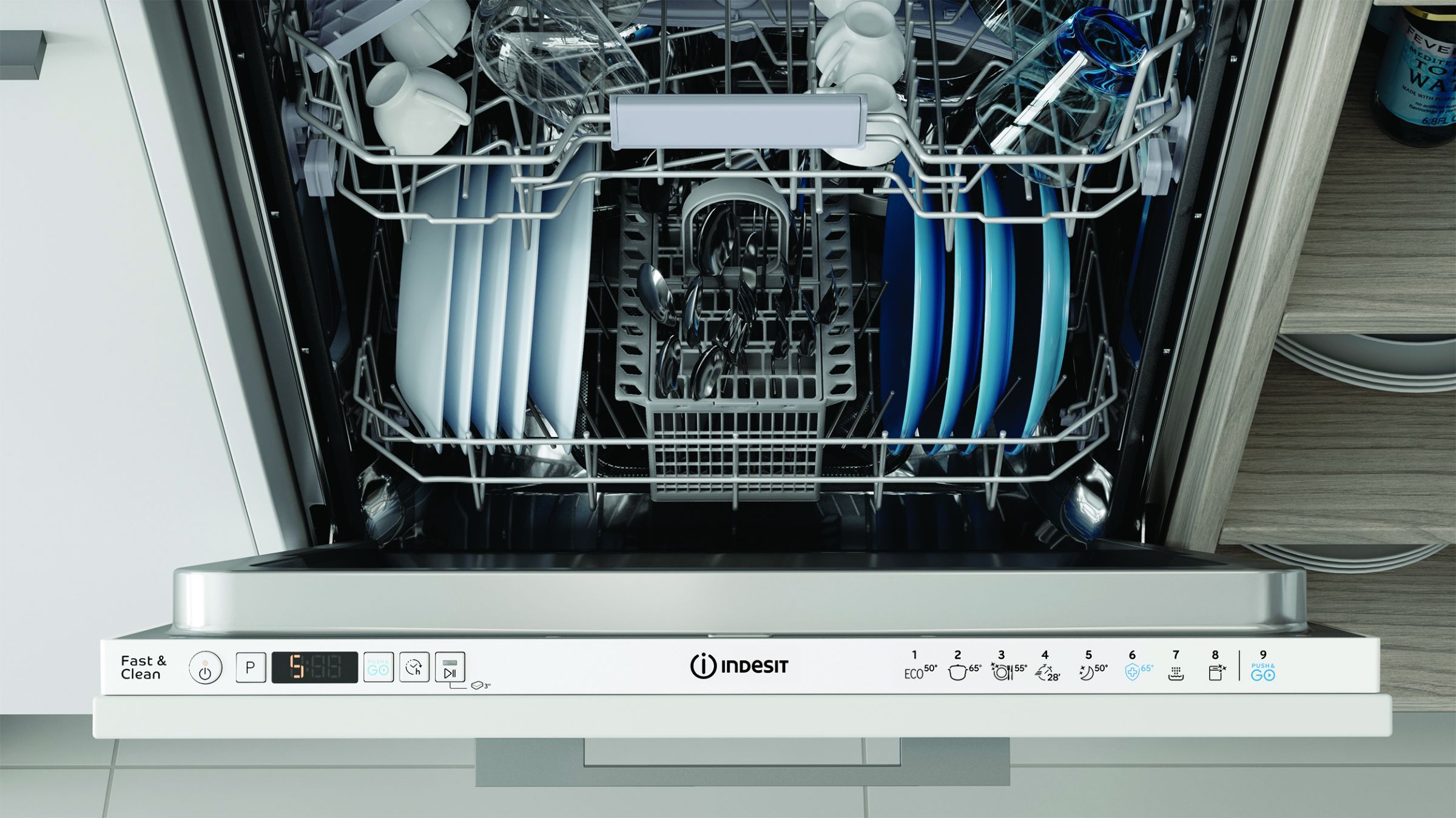 Lave vaisselle encastrable 60 cm INDESIT  - I3IFD534