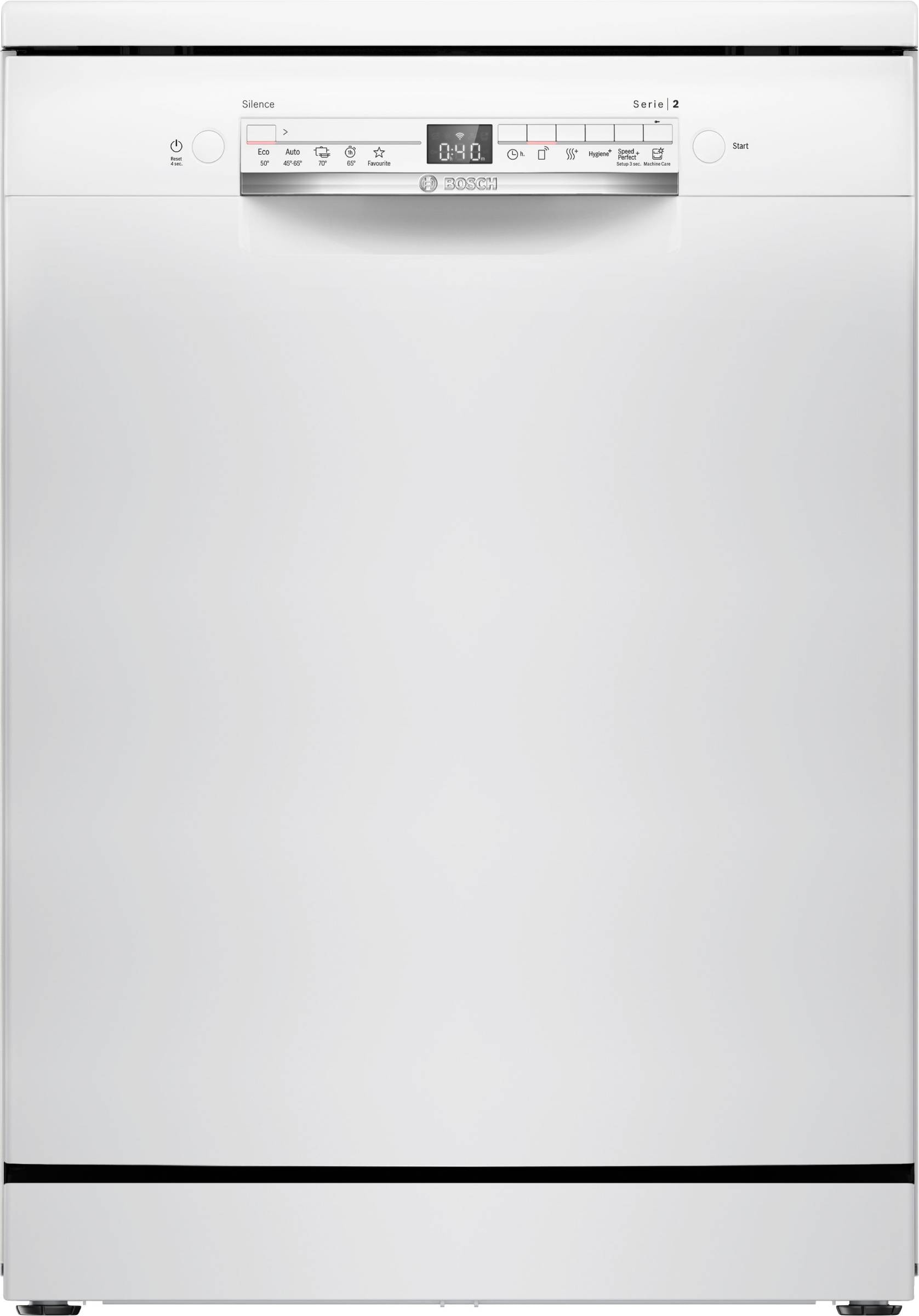 Lave vaisselle 60 cm BOSCH Home connect 13 couverts 46dB Blanc SMS2HTW03F