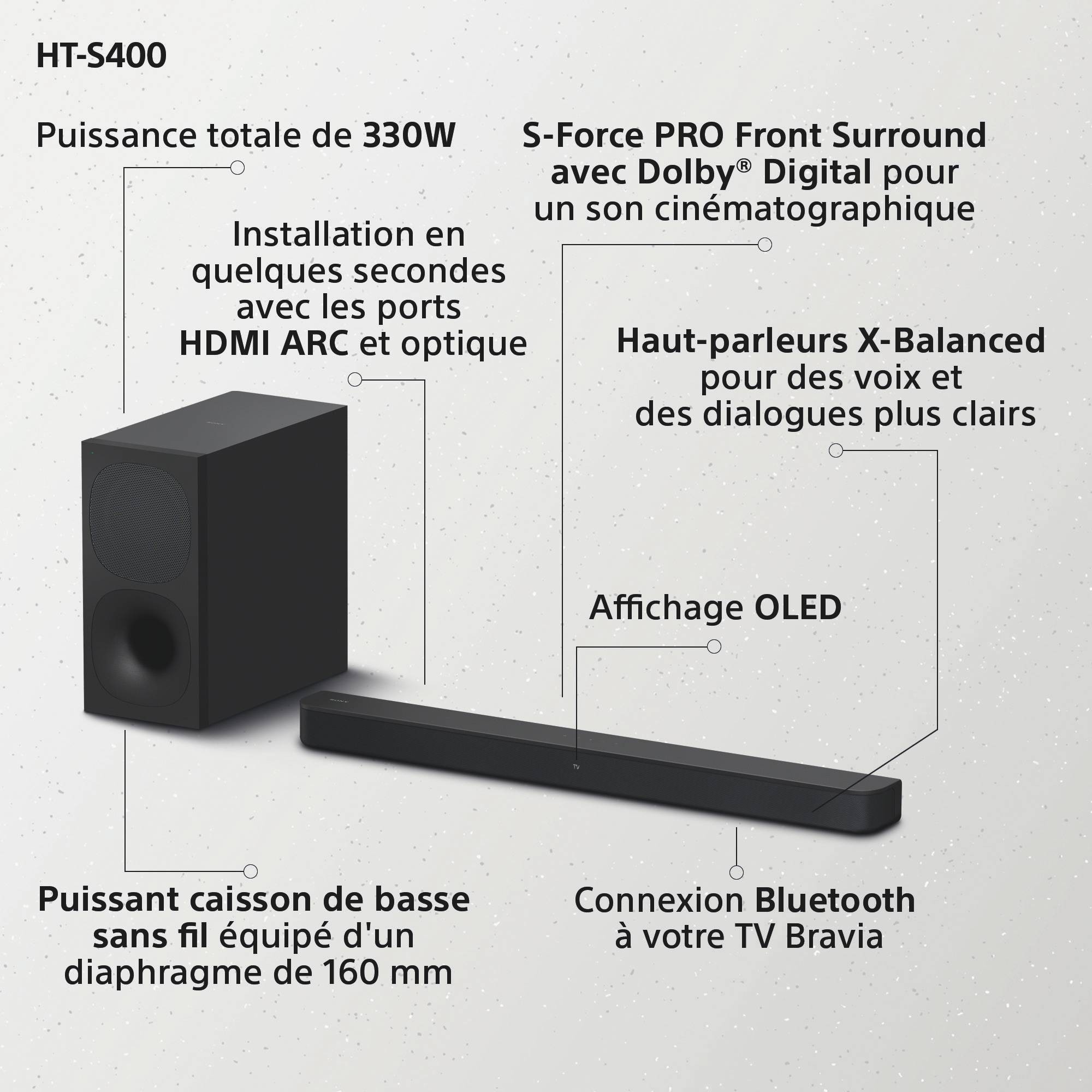 Barre de son SONY  - HTS400