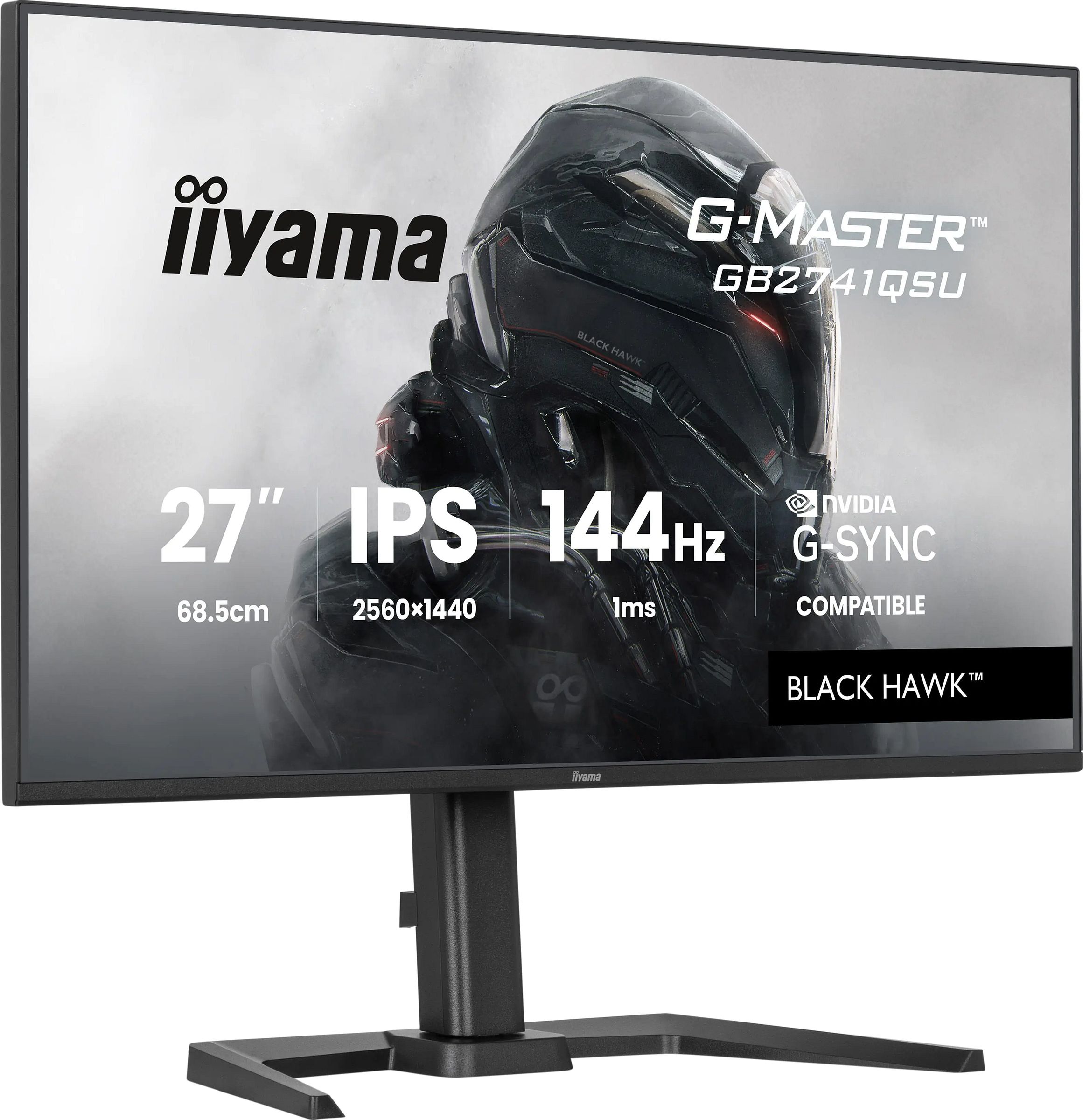 Ecran 27 pouces IIYAMA IPS hub USB Noir - IIGB2741QSUB1