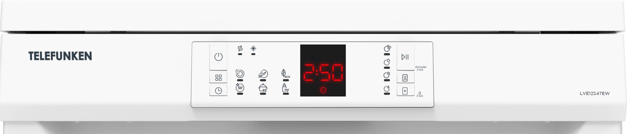 Lave vaisselle 60 cm TELEFUNKEN 12 couverts - LVE12S47EW