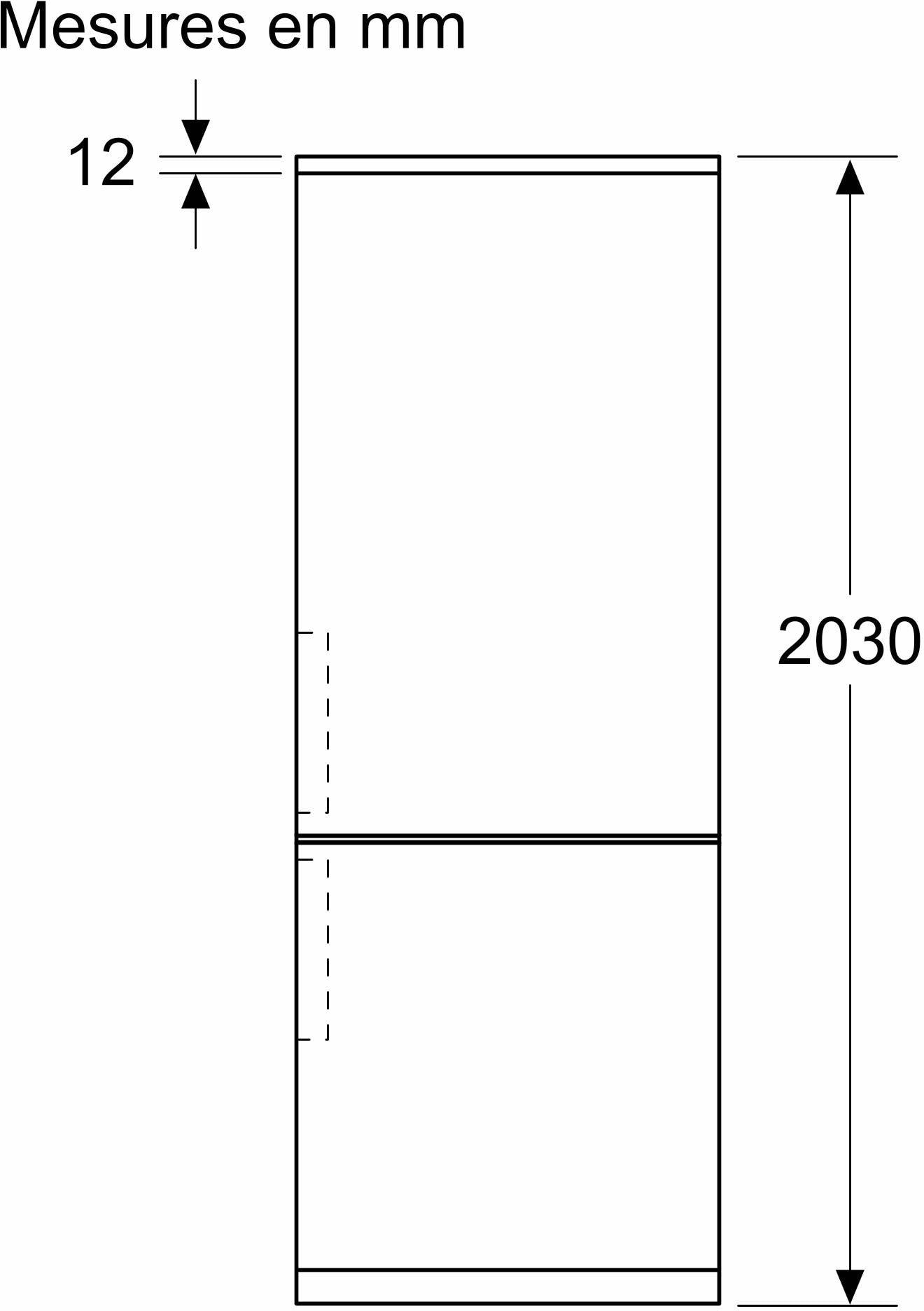 Réfrigérateur congélateur bas BOSCH 363L No Frost Blanc - KGN392WCF
