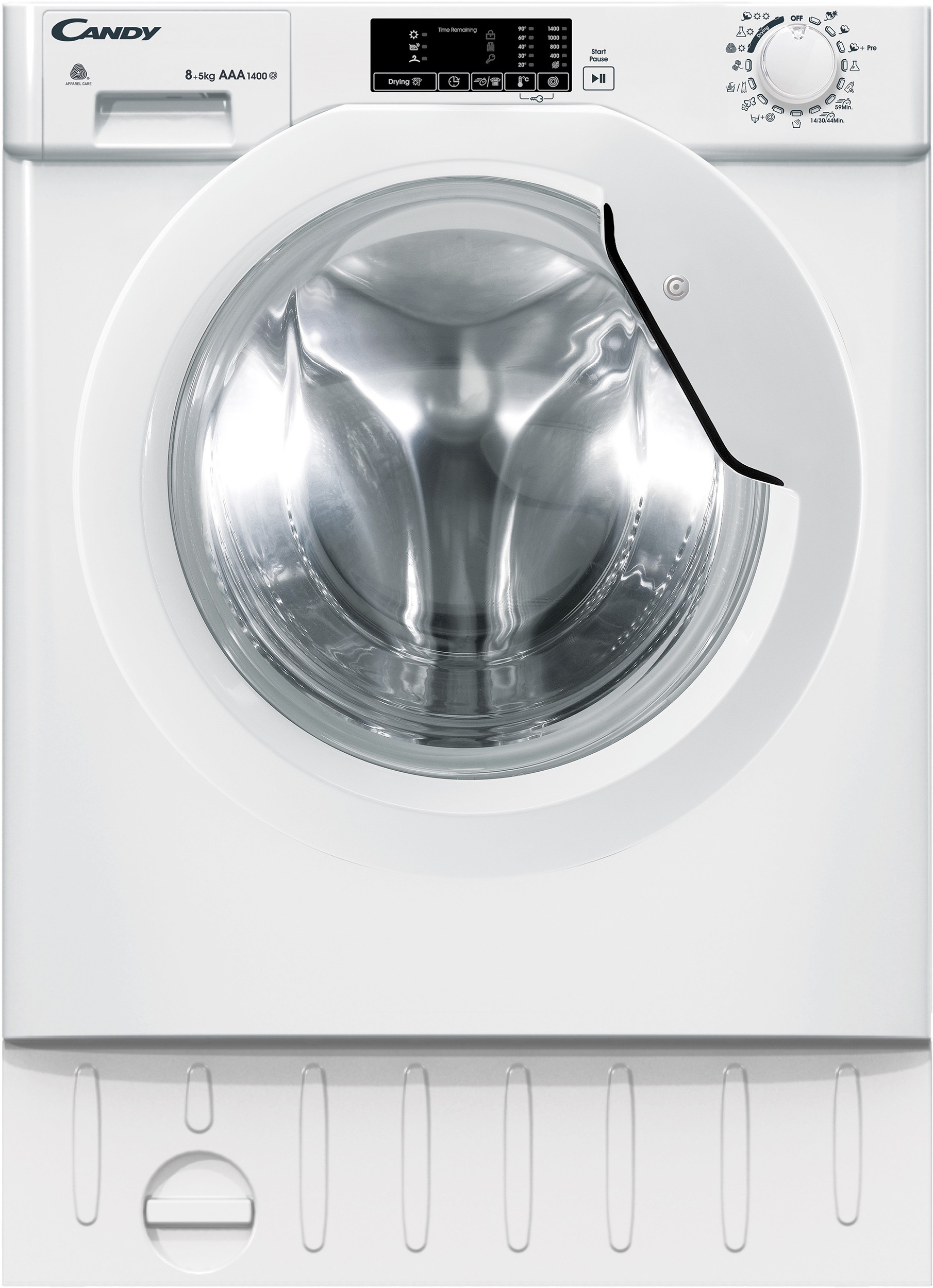 CANDY Lave linge sechant encastrable Lavage 8kg, séchage 5 kg, 1400 tr/mn Blanc CBD485D1E/1-S CANDY Lave linge sechant encastrable Lavage 8kg, séchage 5 kg, 1400 tr/mn Blanc CBD485D1E/1-S
