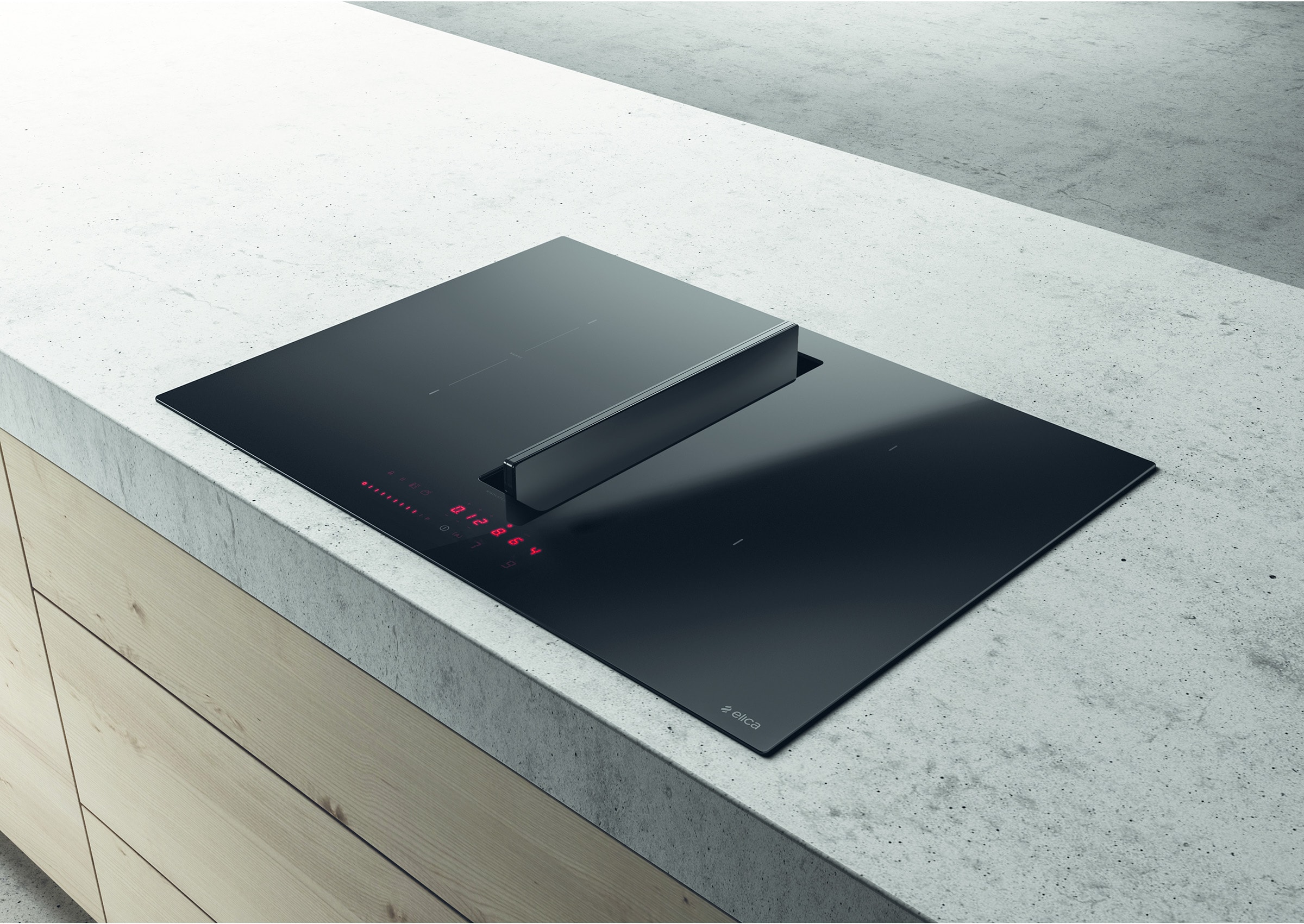 Plaque induction ELICA , 4 Foyers, 7500W, 72cm, Noir - PRF0167054
