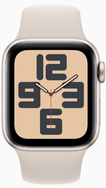 APPLE Montre connectée Watch SE GPS + Cellular 44mm Aluminium Lumière stellaire - WATCHSE-MRGX3QF-2023