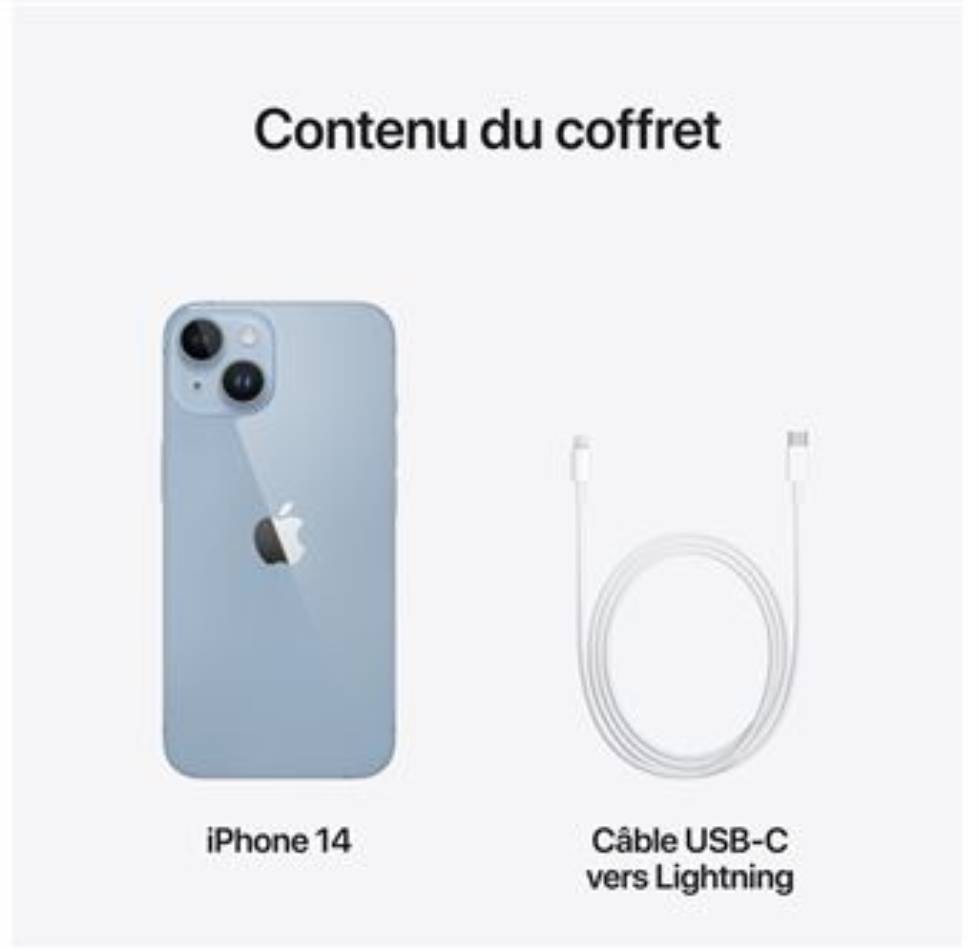 Smartphone APPLE iPhone 14 256 Go Bleu - IPHONE14-256-BLUE Smartphone APPLE iPhone 14 256 Go Bleu - IPHONE14-256-BLUE