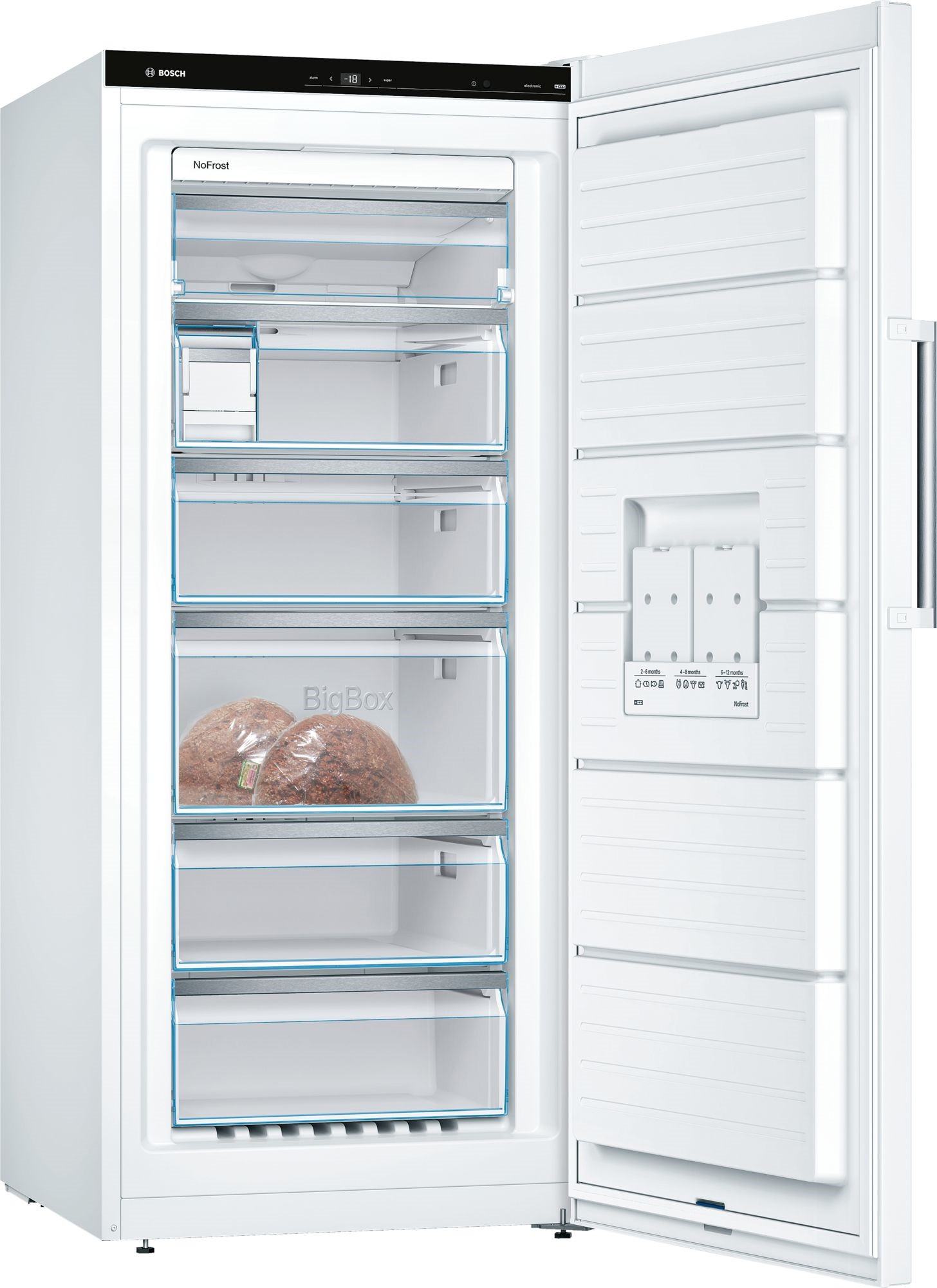 BOSCH Congélateur armoire NoFrost MultiAirflow 289L Blanc - GSN51AWDV