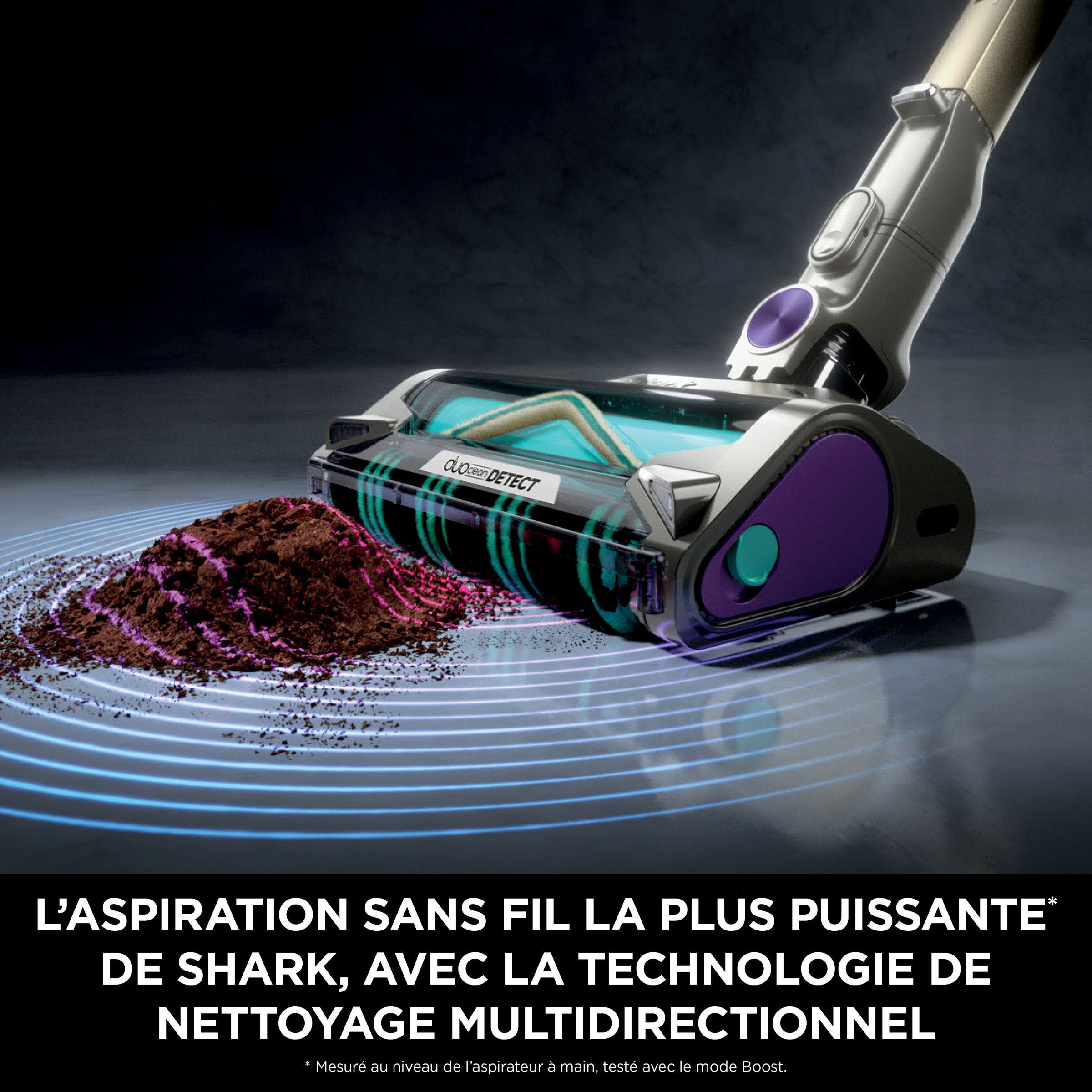 Aspirateur balai flex SHARK PowerDetect Gris Violet - IP1251EUT