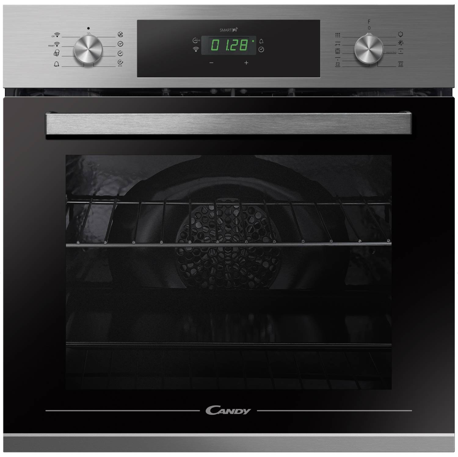 CANDY Four encastrable pyrolyse multifonction chaleur tournante WiFi 70L Inox FCT686XTBWF CANDY Four encastrable pyrolyse multifonction chaleur tournante WiFi 70L Inox FCT686XTBWF