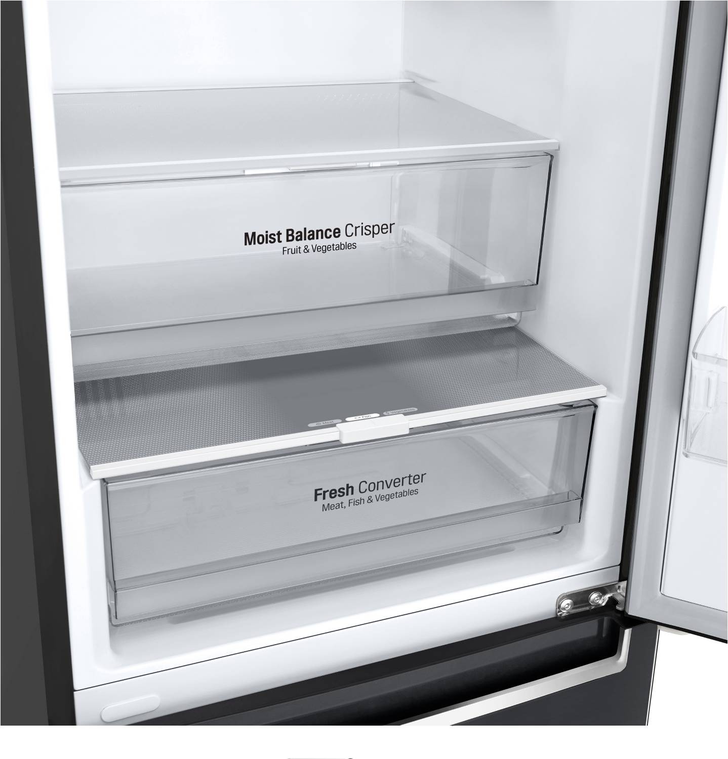 LG Réfrigérateur congélateur bas Door Cooling  341L Carbone - GBB61MCGDN