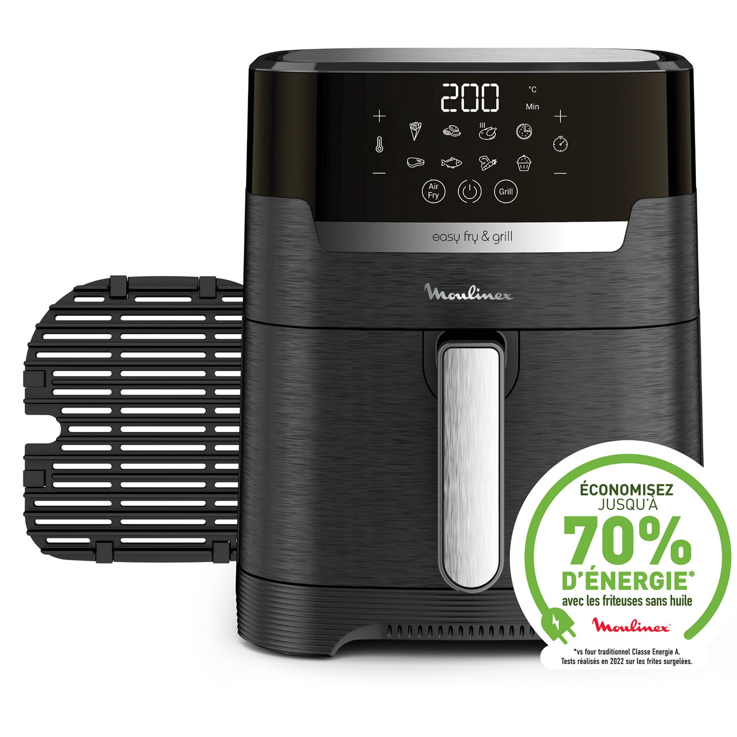 Friteuse à air chaud MOULINEX Airfryer et Grill 1400W 4.6L  - EZ505810