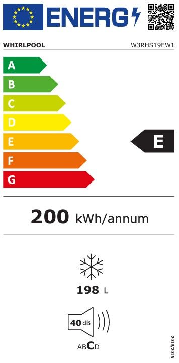 Congélateur coffre WHIRLPOOL  - W3RHS19EW1