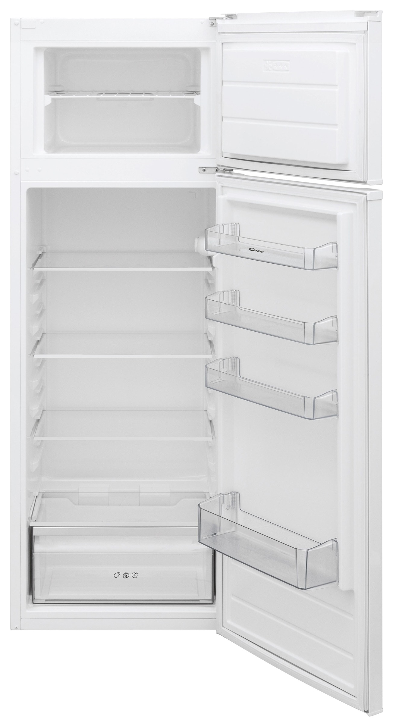 Réfrigérateur congélateur haut CANDY 242L Froid statique Blanc - CDV1S516EW