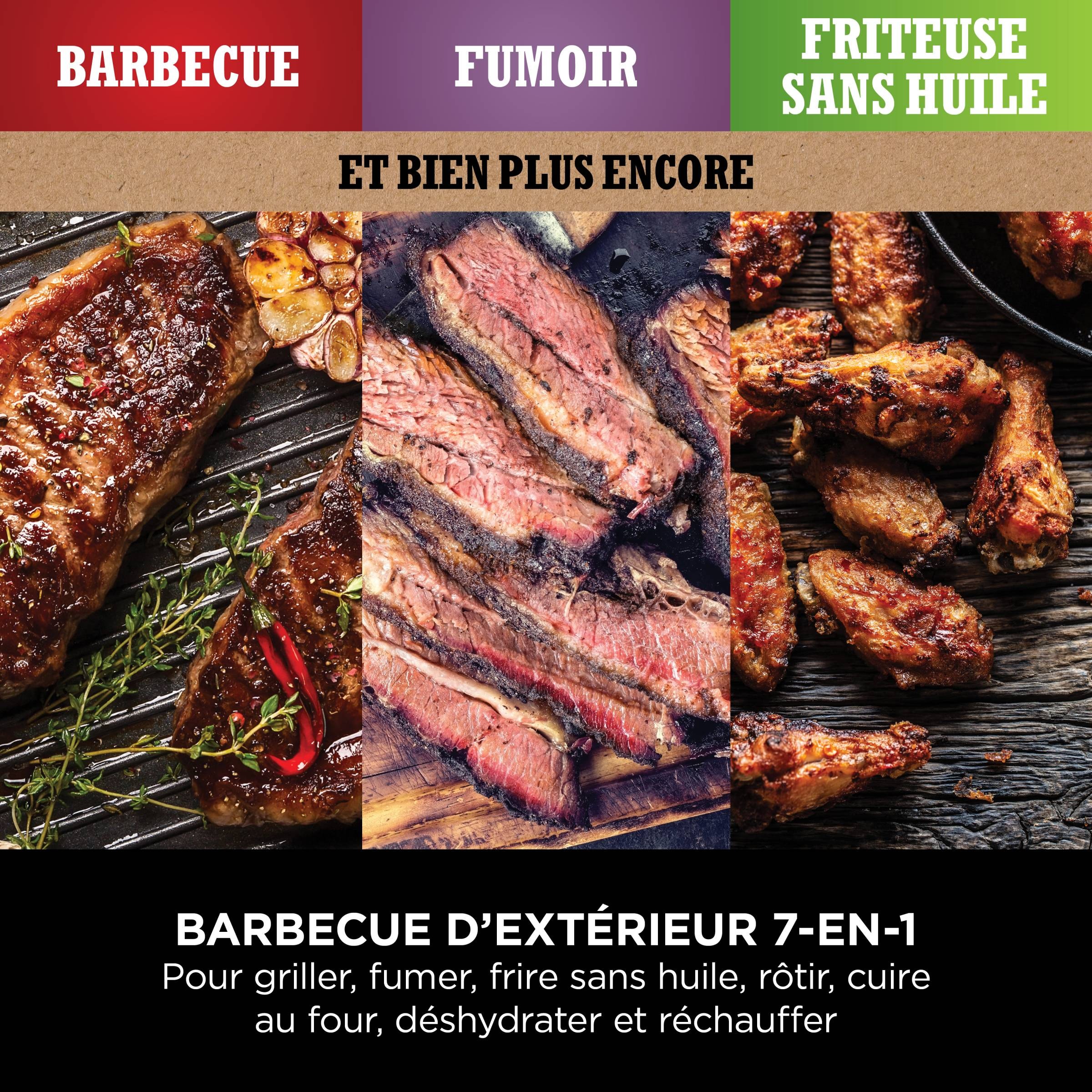 Barbecue électrique NINJA et fumoir Woodfire 2400W - OG701EU Barbecue électrique NINJA et fumoir Woodfire 2400W - OG701EU