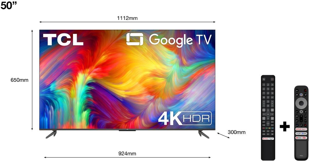 TCL TV LED 4K 127 cm 50" - 50P731