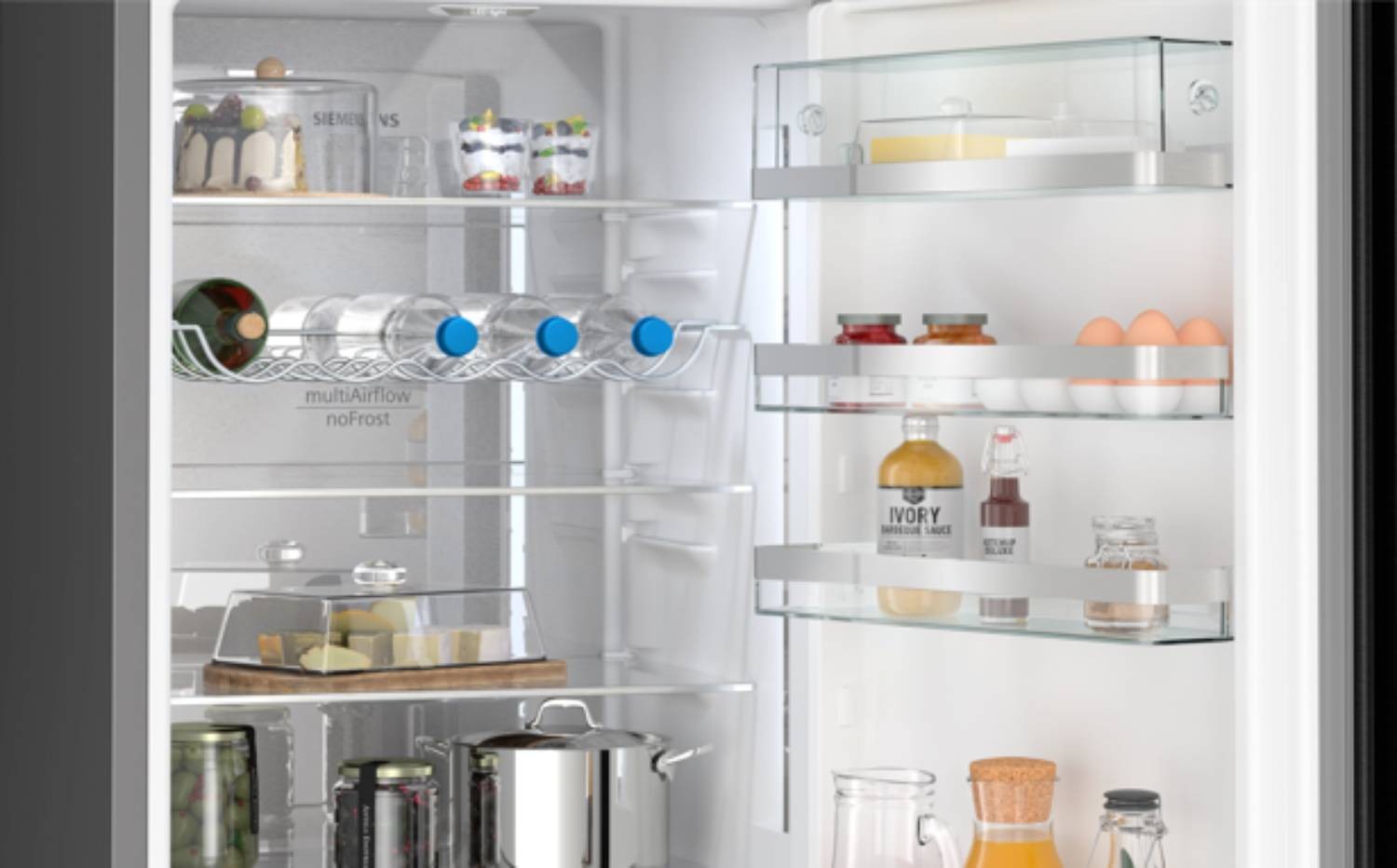 Réfrigérateur congélateur bas SIEMENS IQ500 Twin No Frost 363L Inox - KG39NAXCF Réfrigérateur congélateur bas SIEMENS IQ500 Twin No Frost 363L Inox - KG39NAXCF
