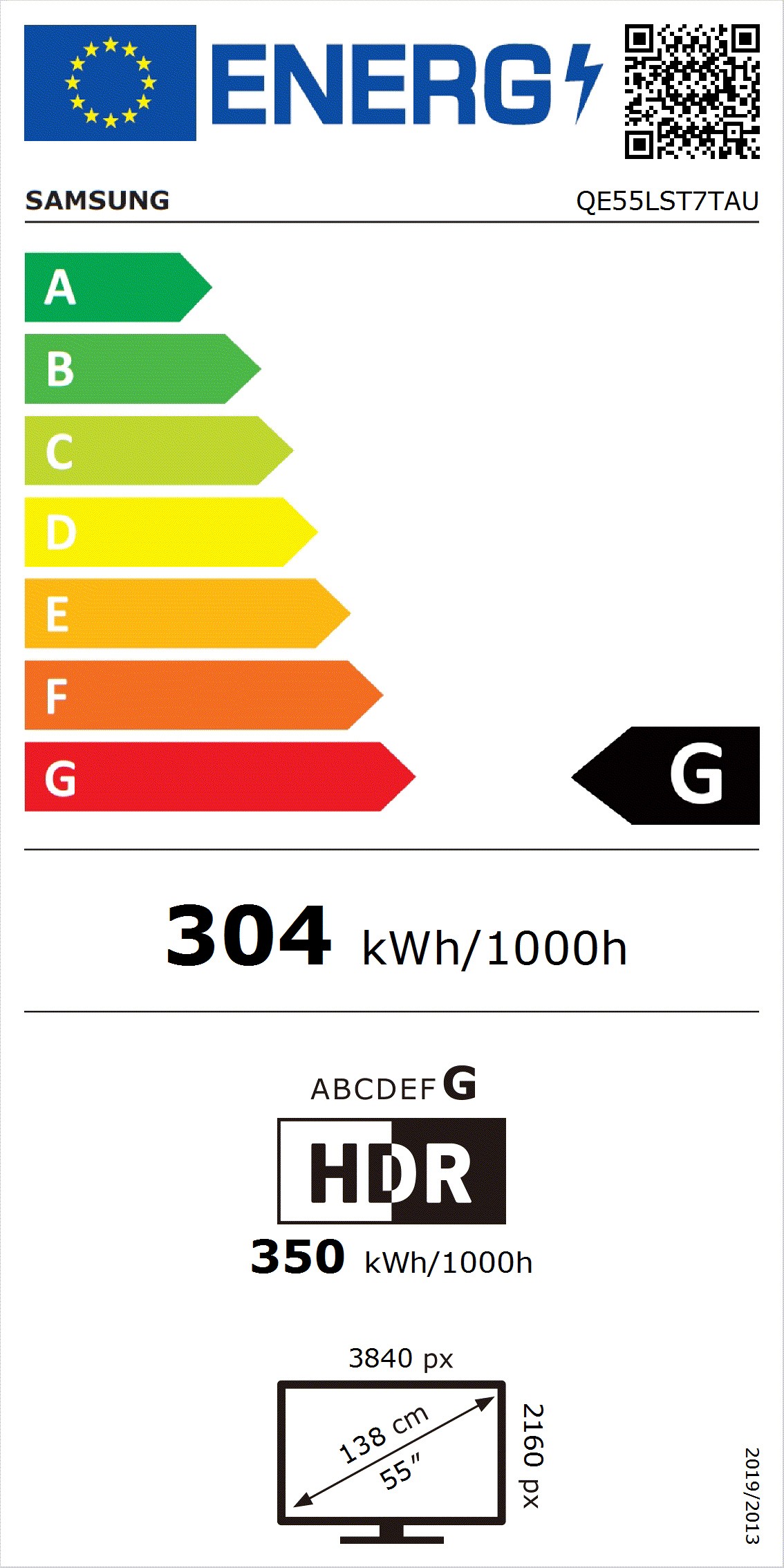 TV QLED 4K 138 cm SAMSUNG TV QLED QE55LST7TC 4K 138 cm - QE55LST7TC