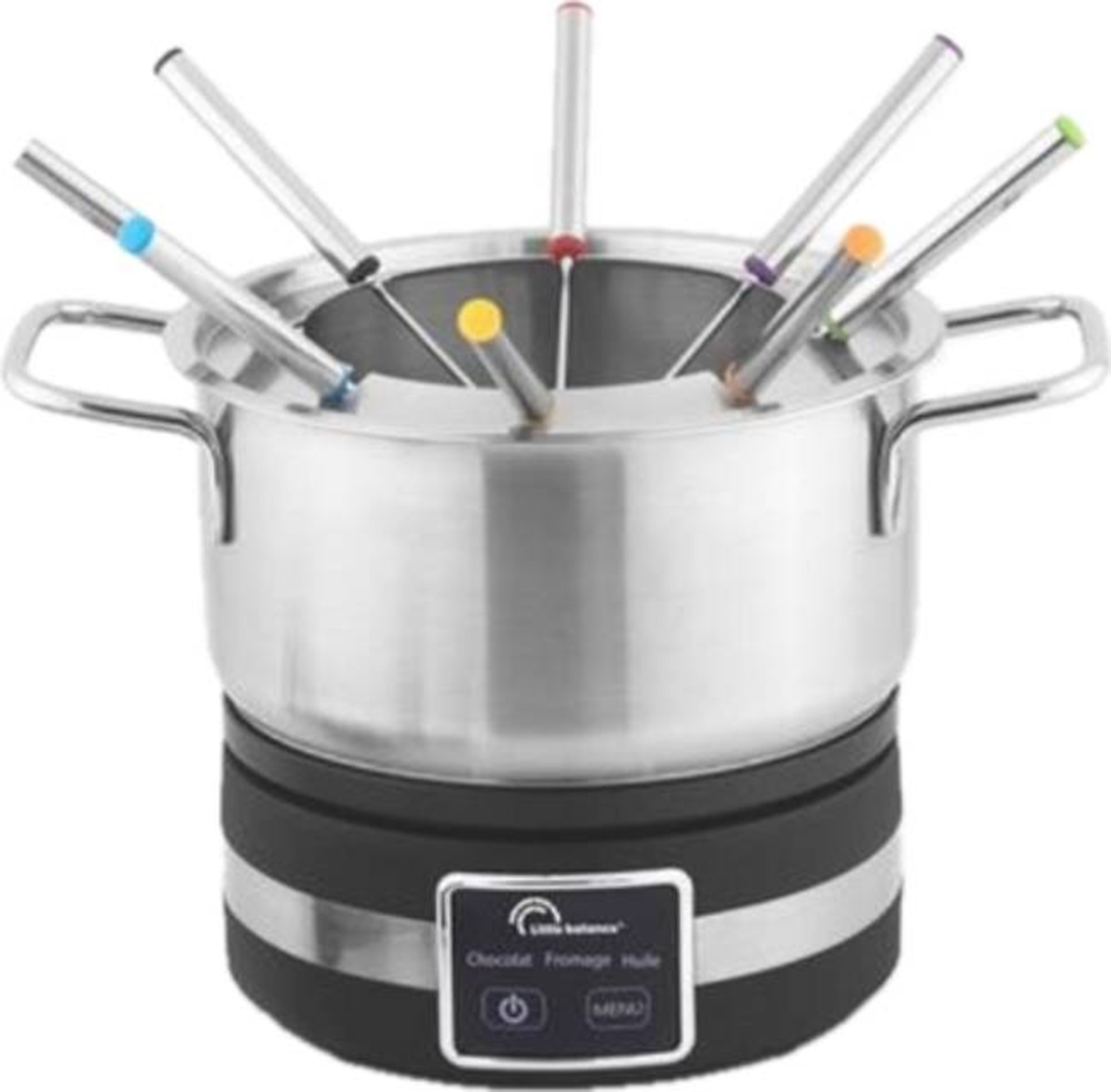 Fondue LITTLE BALANCE 8 personnes 1200W 2.3L Inox 8965