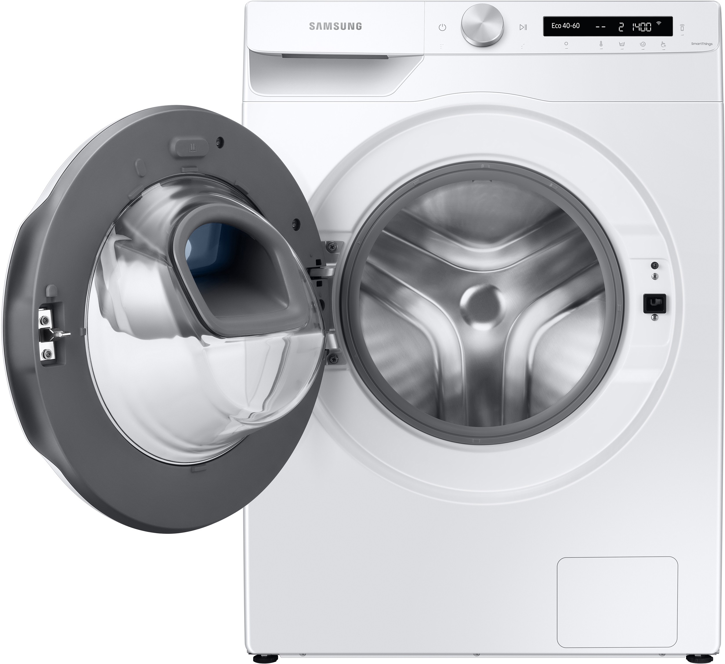 SAMSUNG Lave linge Frontal ecobubble AddWash 8kg Blanc - WW80T554DTWS3